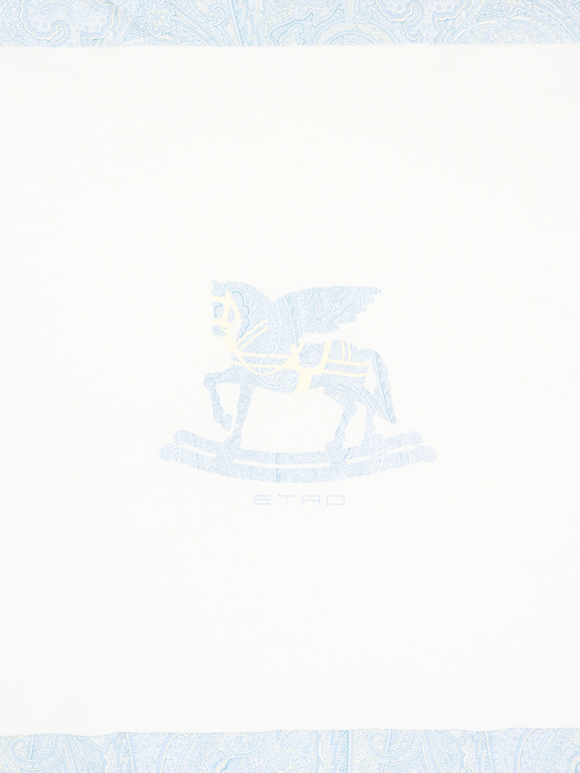 Coperta avorio per neonato con logo,Etro,GY0520-Z3672 102CE