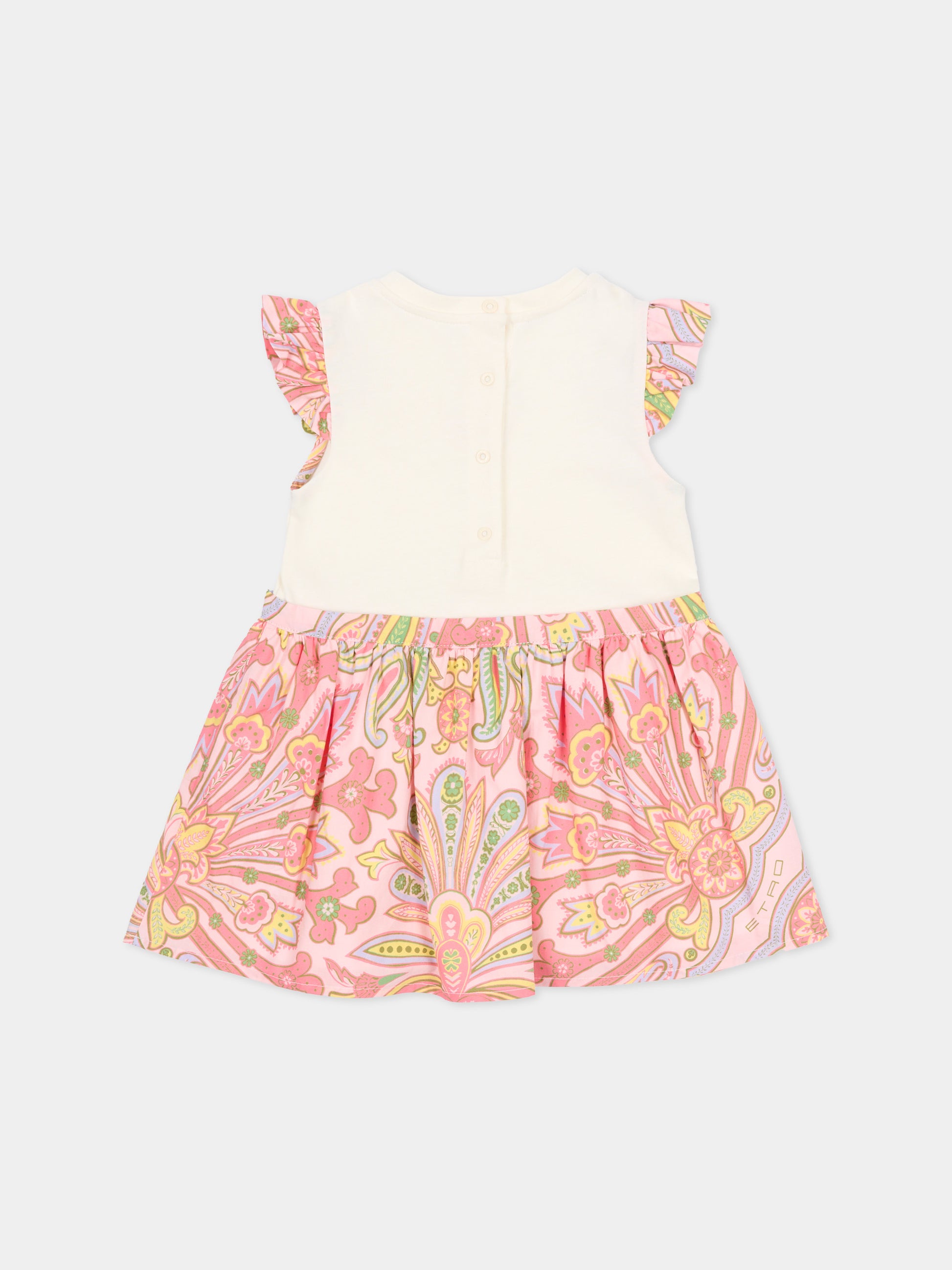 Vestito avorio per neonata con Pegso,Etro,GY1021-P0587 102RS