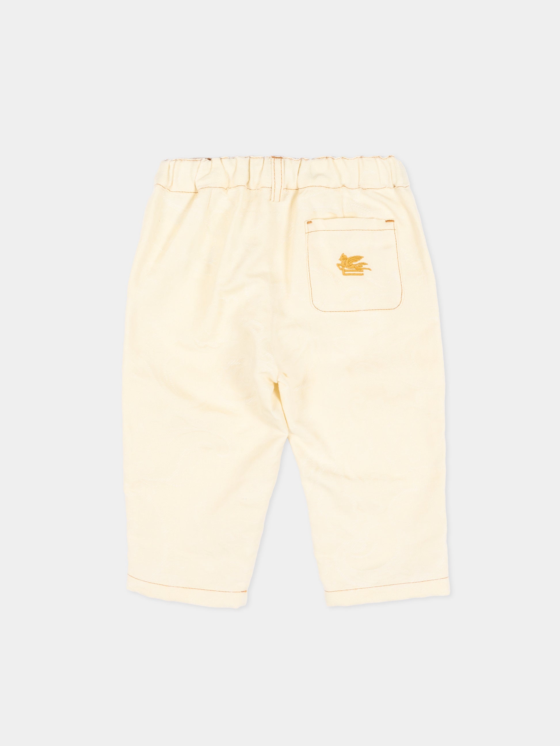 Pantaloni avorio per bambino con motivo jacquard,Etro,GY6500-I0308 105