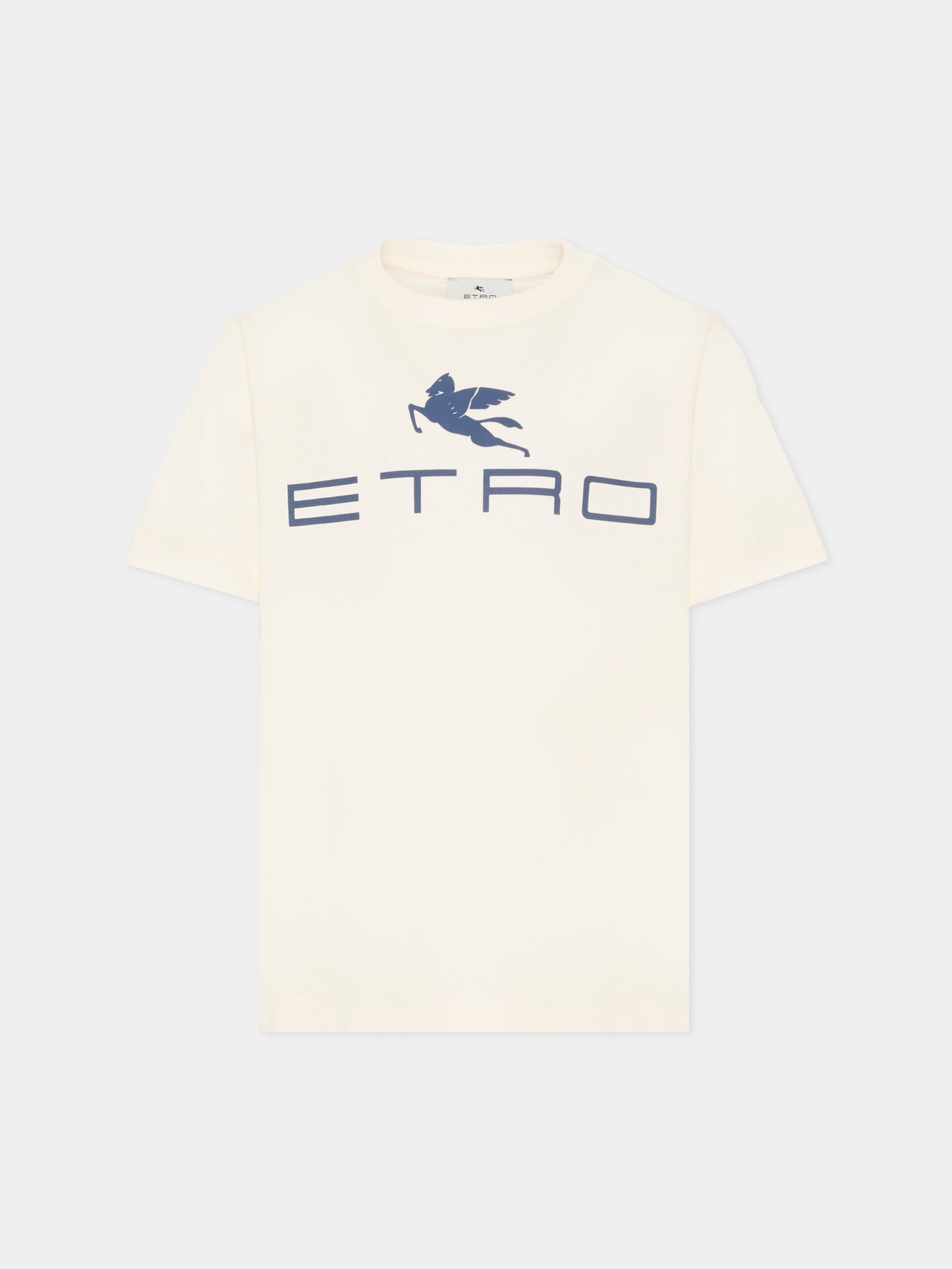 T-shirt avorio per bambini con Pegaso,Etro,GY8Q11-Z3672 102