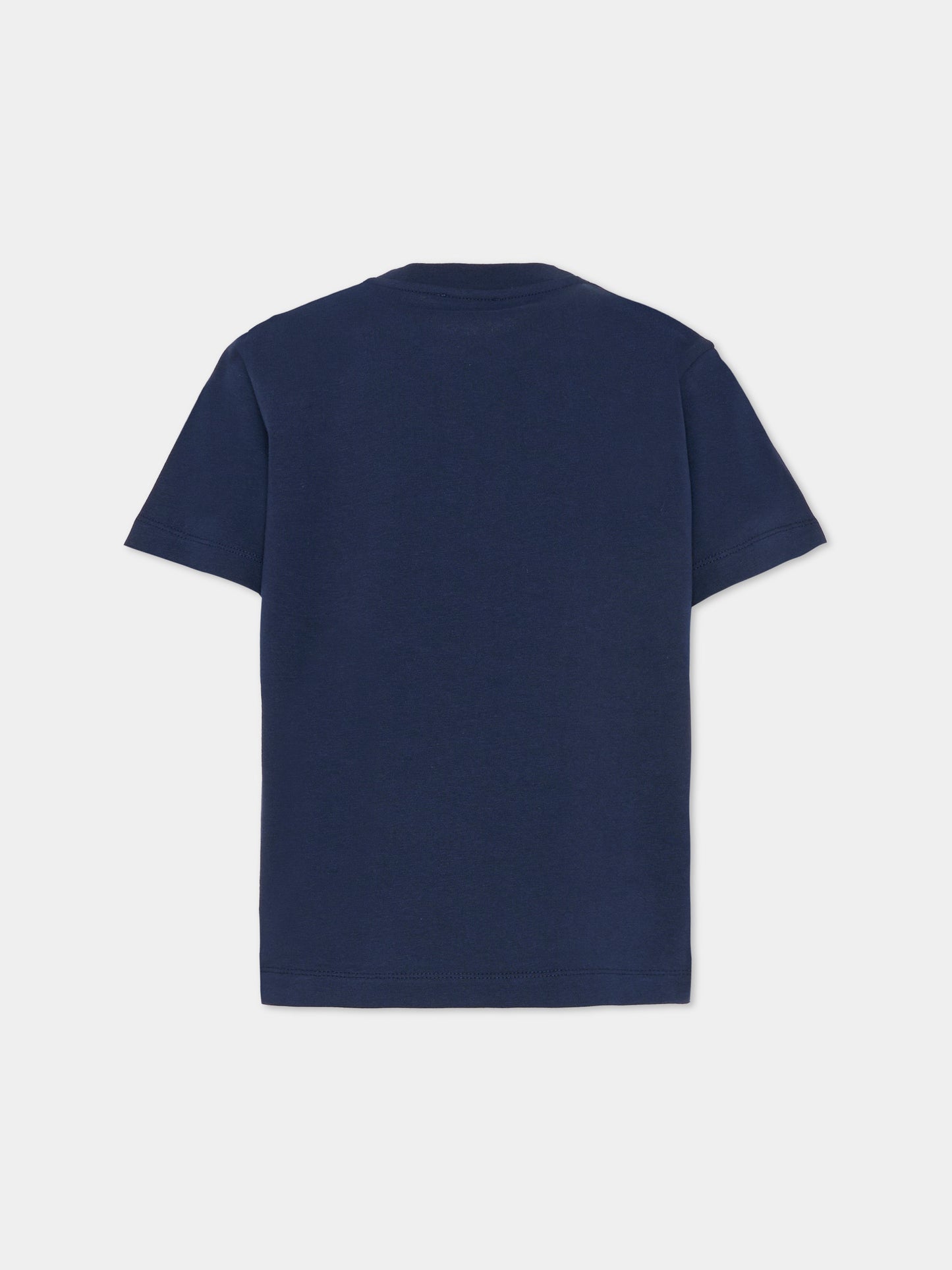 T-shirt blu per bambini con Pegaso,Etro,GY8Q11-Z3672 617