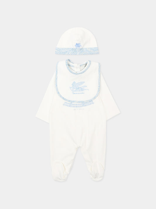 Set tutina avorio per neonato paisley Pegaso,Etro,GYB540-Z3672 102CE