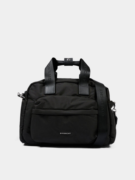 Borsa mamma nera per neonati con logo,Givenchy Kids,H31052 09B