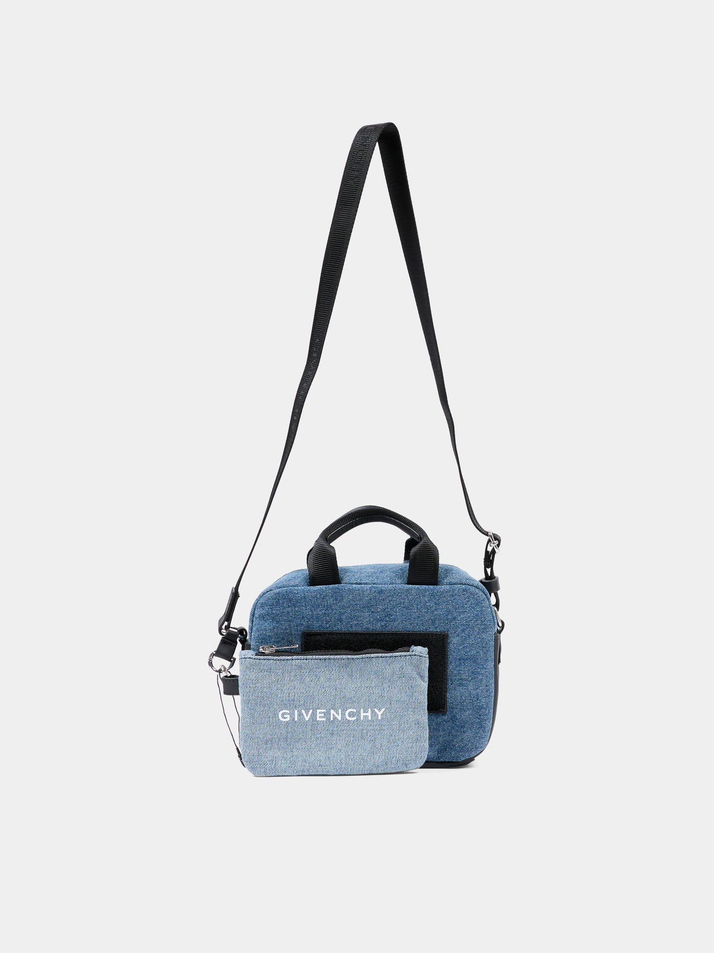 Borsa denim per bambina con logo,Givenchy Kids,H31073 Z25