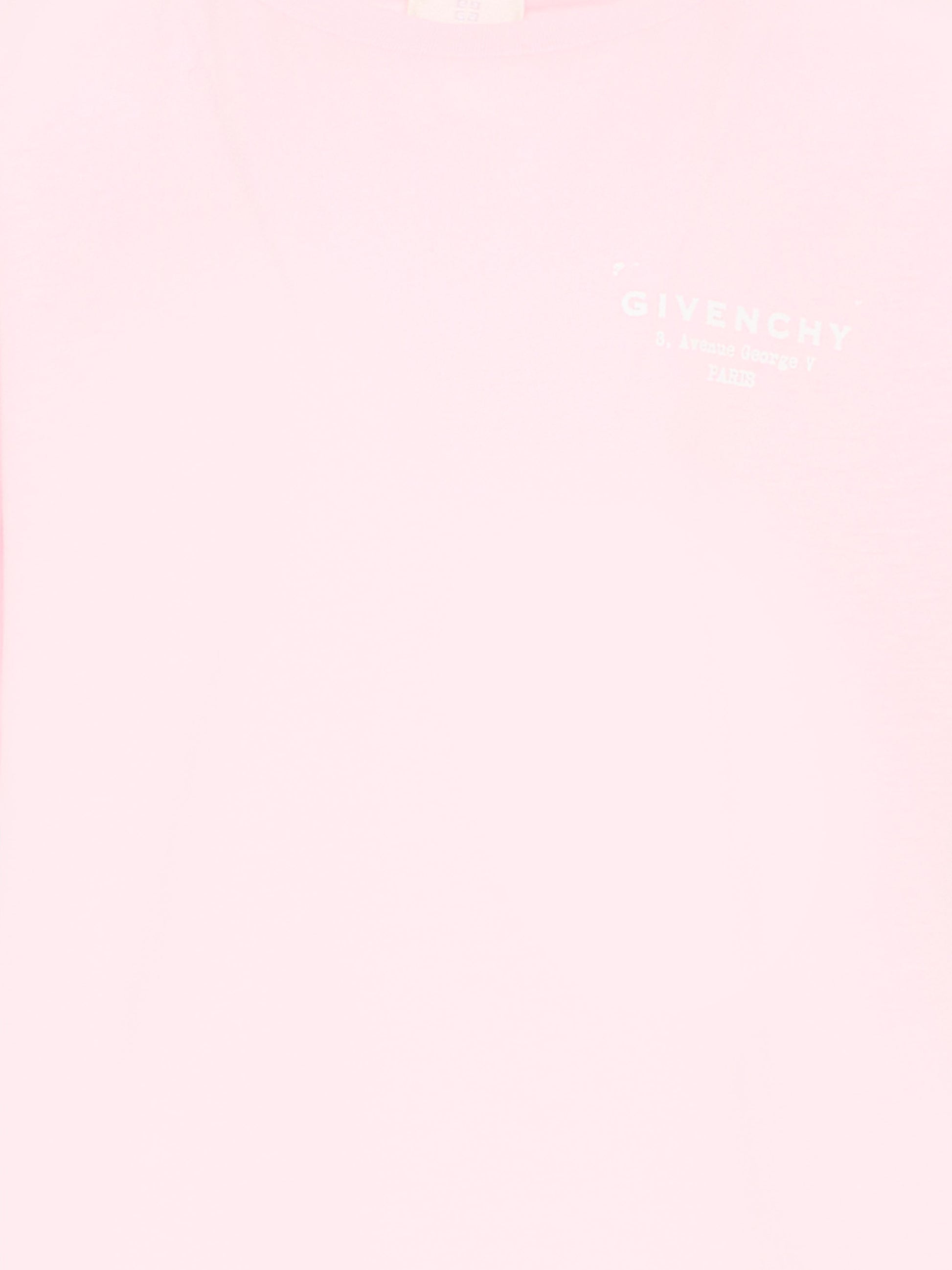 T-Shirt rosa per bambina con logo,Givenchy Kids,H31075 44Z