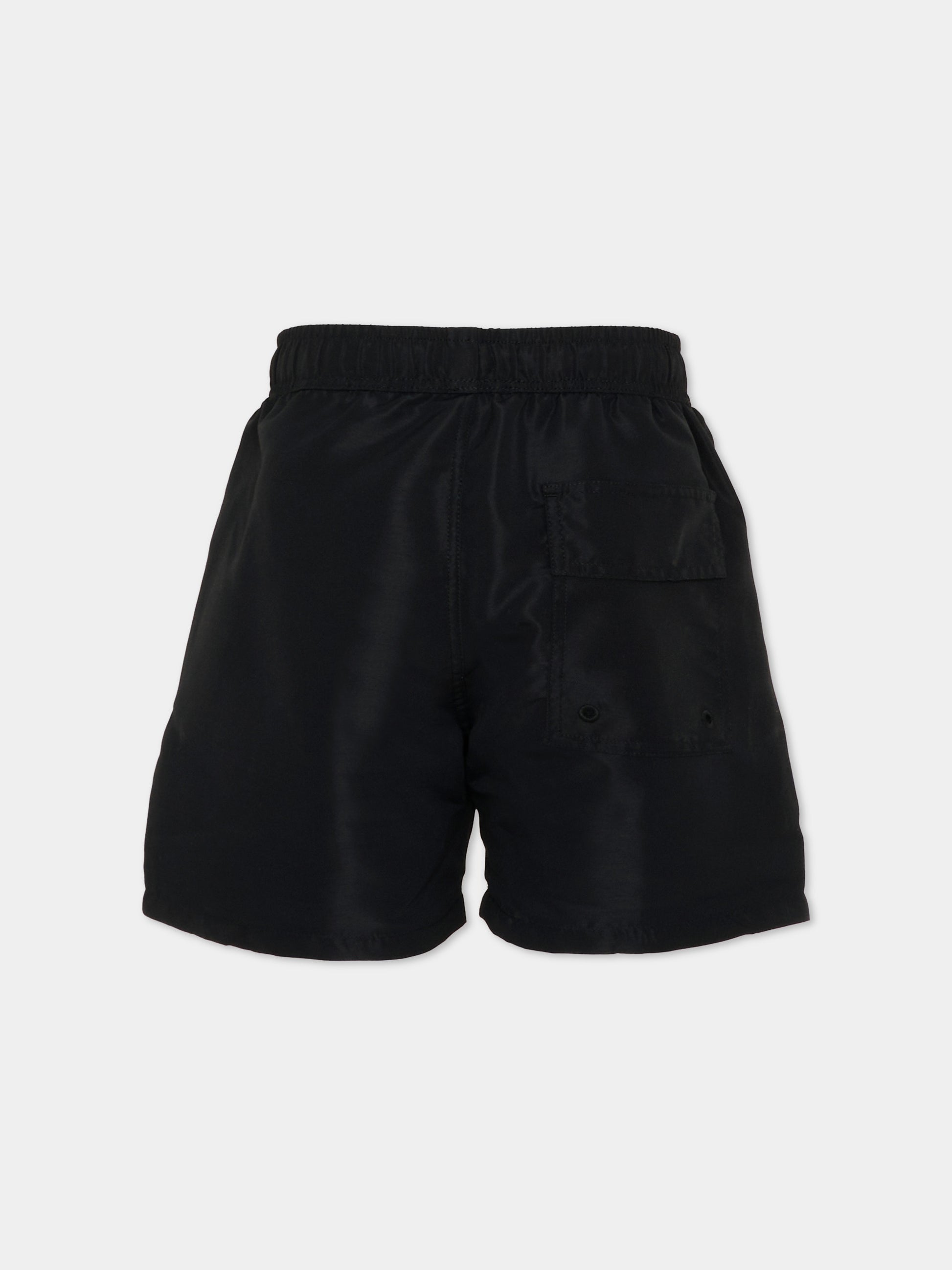 Boxer mare nero per bambino con logo,Givenchy Kids,H31078 09B