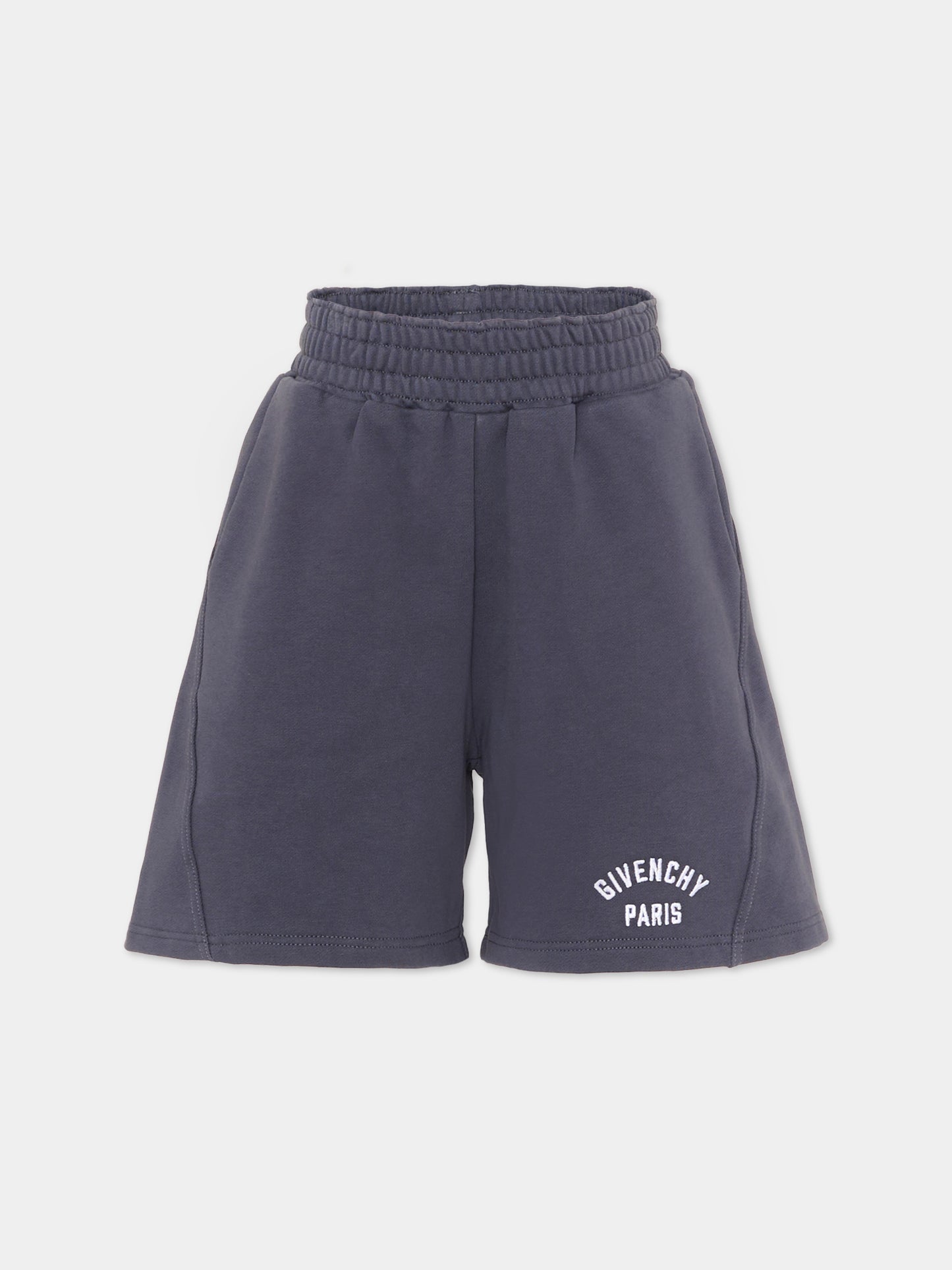 Shorts sportivi grigi per bambino con logo,Givenchy Kids,H31100 061