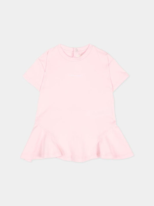 Vestito rosa per neonata con logo,Givenchy Kids,H31175 44Z