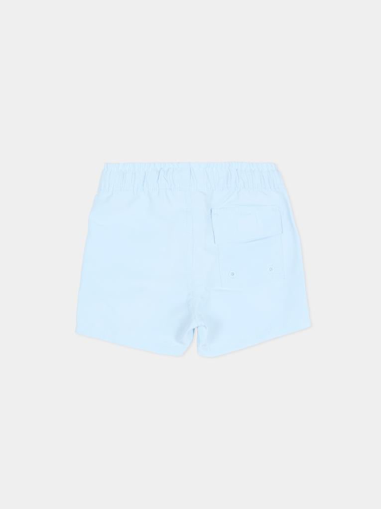 Boxer mare celeste per neonato con logo,Givenchy Kids,H31190 77L