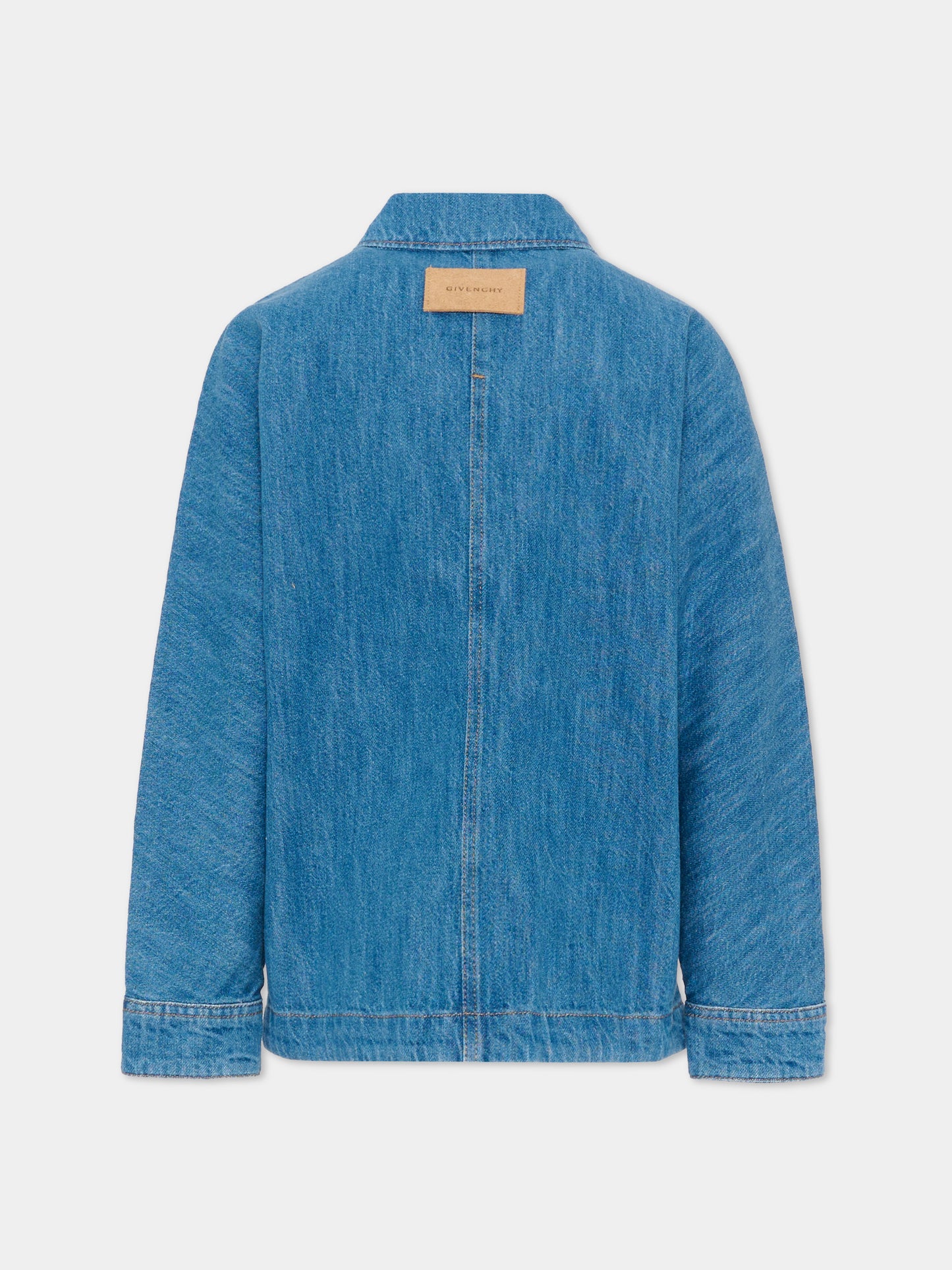 Giubbotto denim per bambino con logo,Givenchy Kids,H31212 Z25