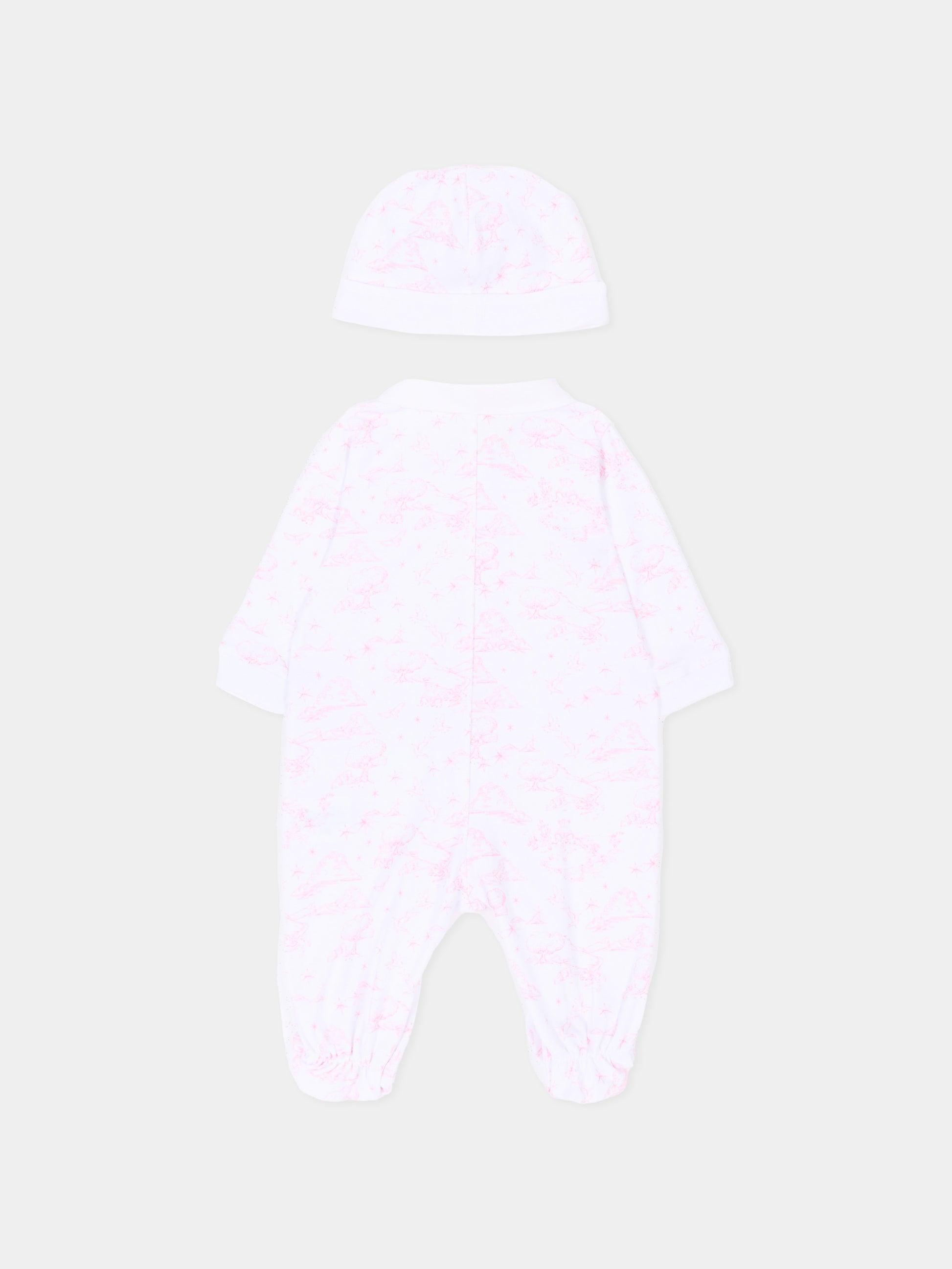 Set tutina multicolor per neonata con logo,Givenchy Kids,H31269 N54
