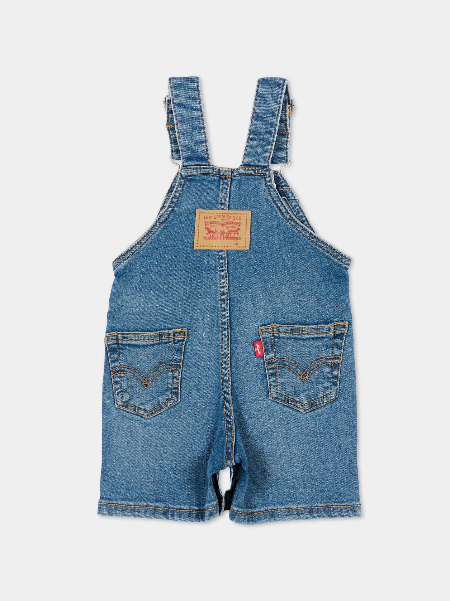 Salopette denim per neonati,Levi's Kids,6EE584 MH3