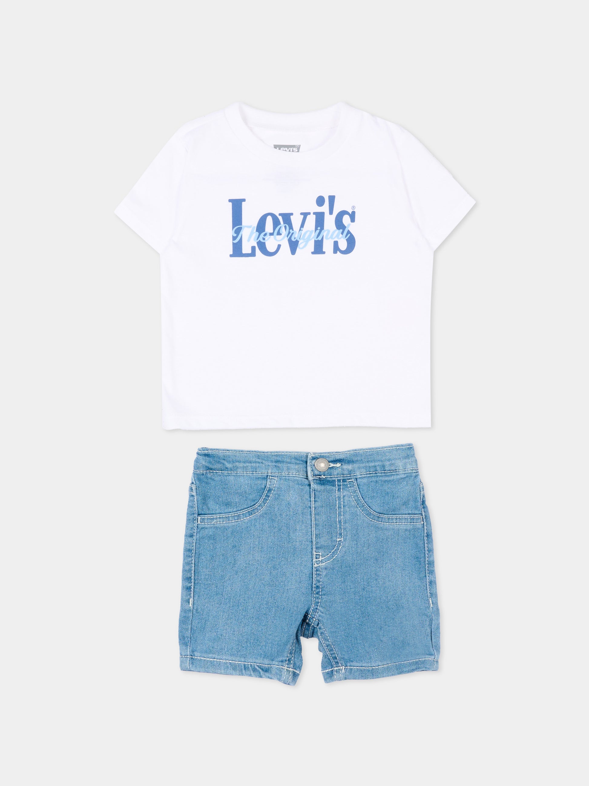 Completo multicolor per neonato con logo,Levi's Kids,6EP622 W1T