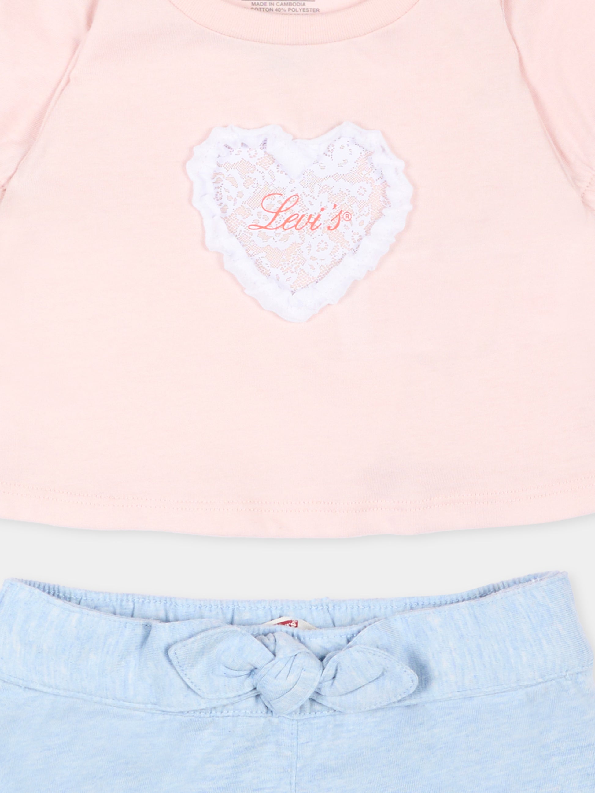 Completo sportivo multicolor per neonata,Levi's Kids,1EP494 AKR