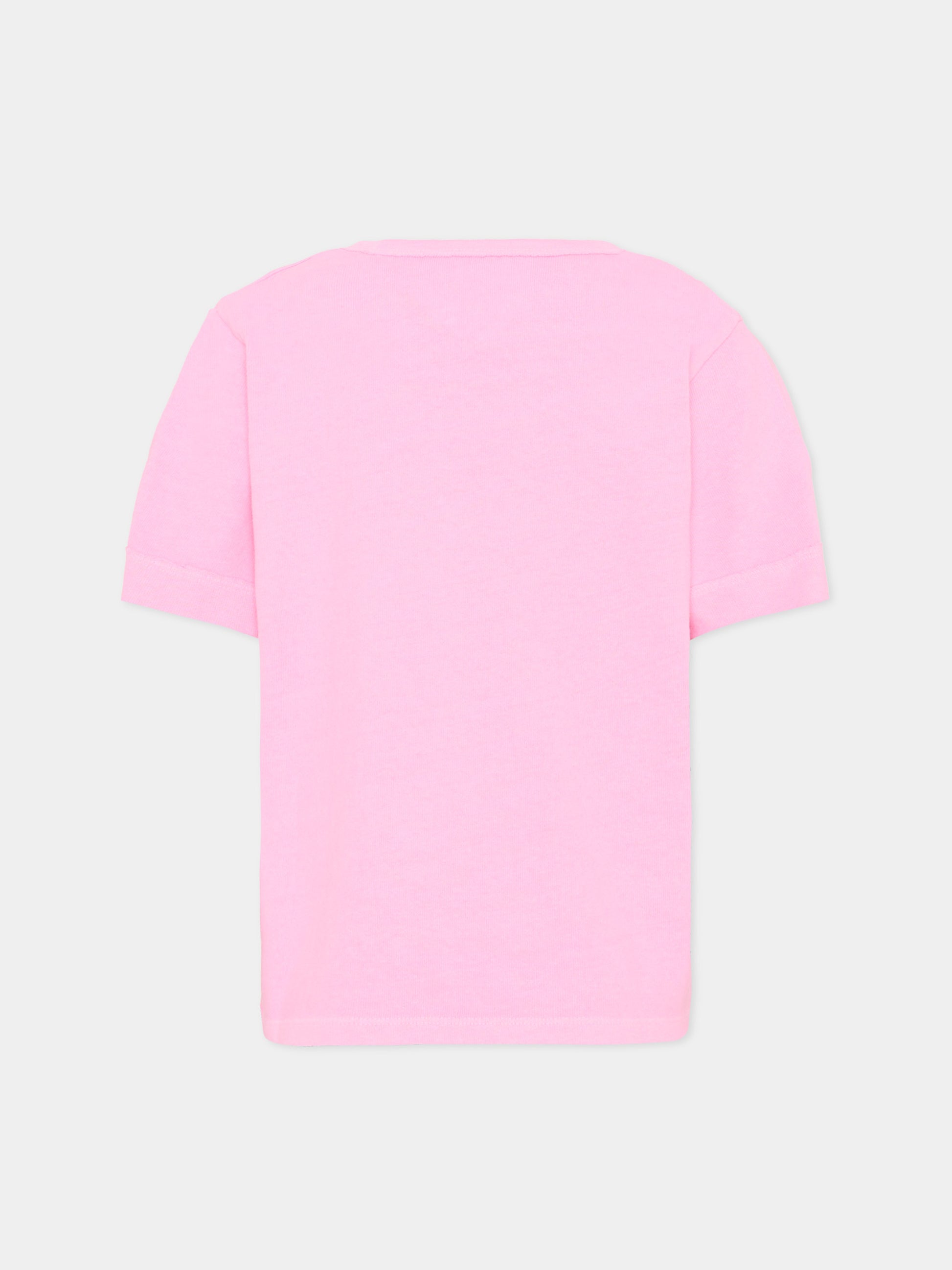T-Shirt rosa per bambina,Zadig & Voltaire Kids,X60534 47F