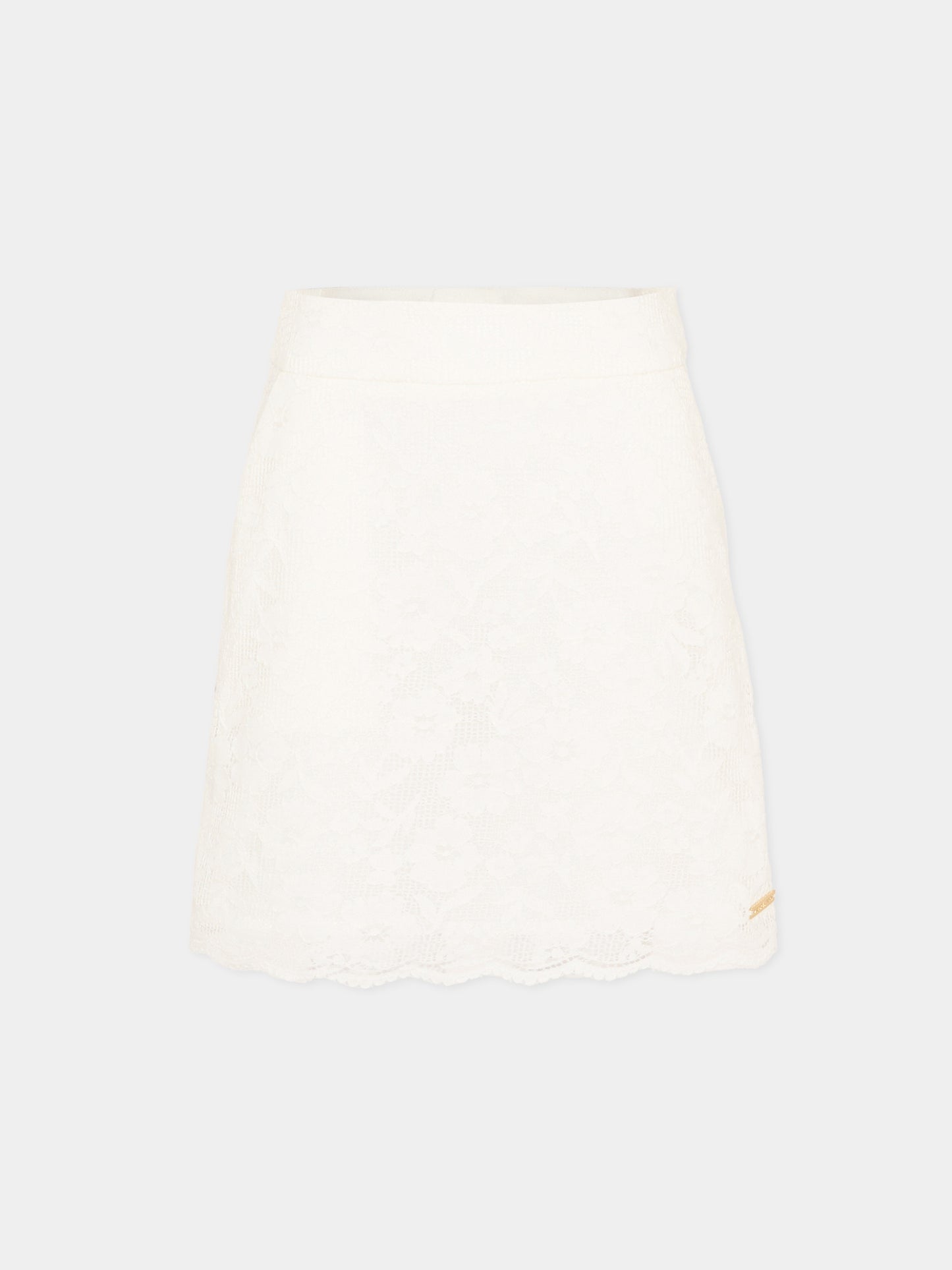 Gonna bianca in pizzo per bambina,Michael Kors,R30563 117