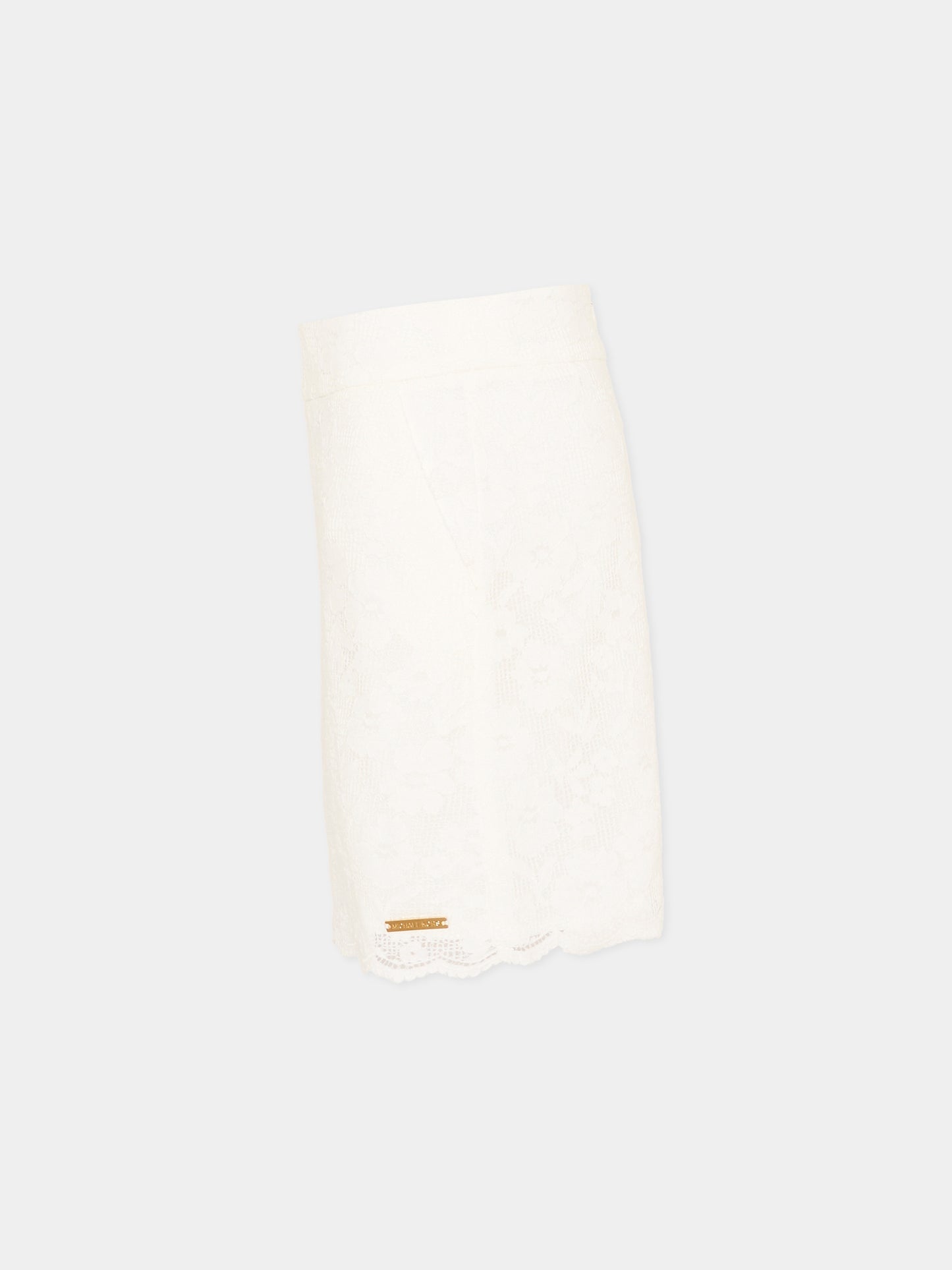 Gonna bianca in pizzo per bambina,Michael Kors,R30563 117