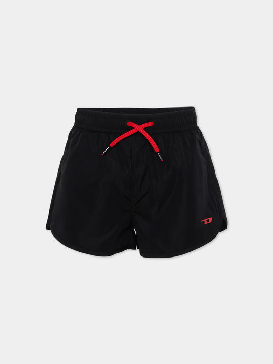 Boxer mare nero per bambino con logo,Diesel,J02701 KXBPB K900