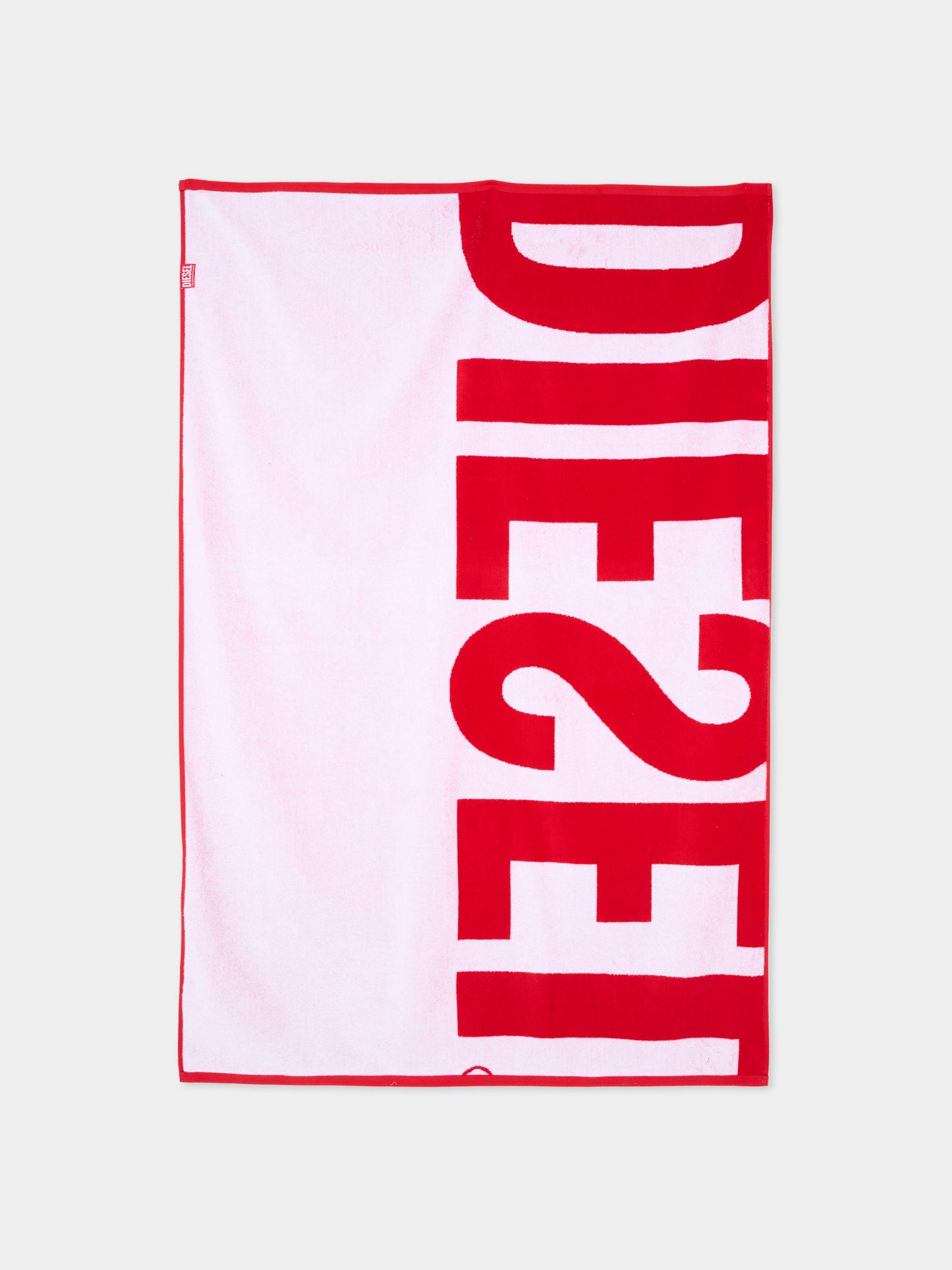 Telo mare rosso per bambini con logo,Diesel,J02748 0QASQ K405