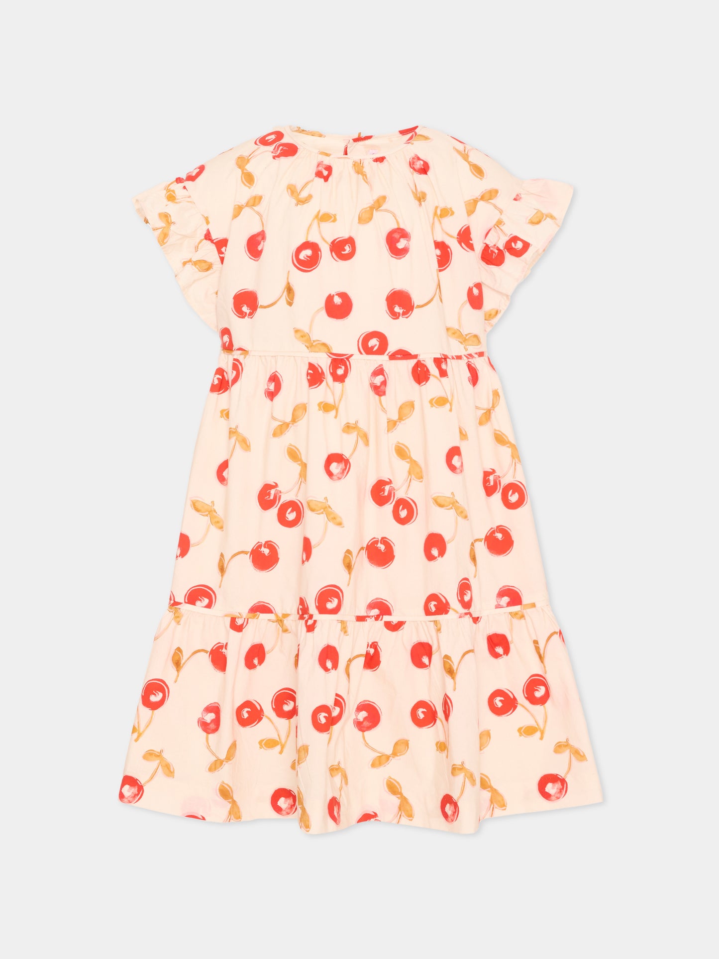 Vestito multicolor ciliegie per bambina,Bonpoint,S06GDRW00011 603A