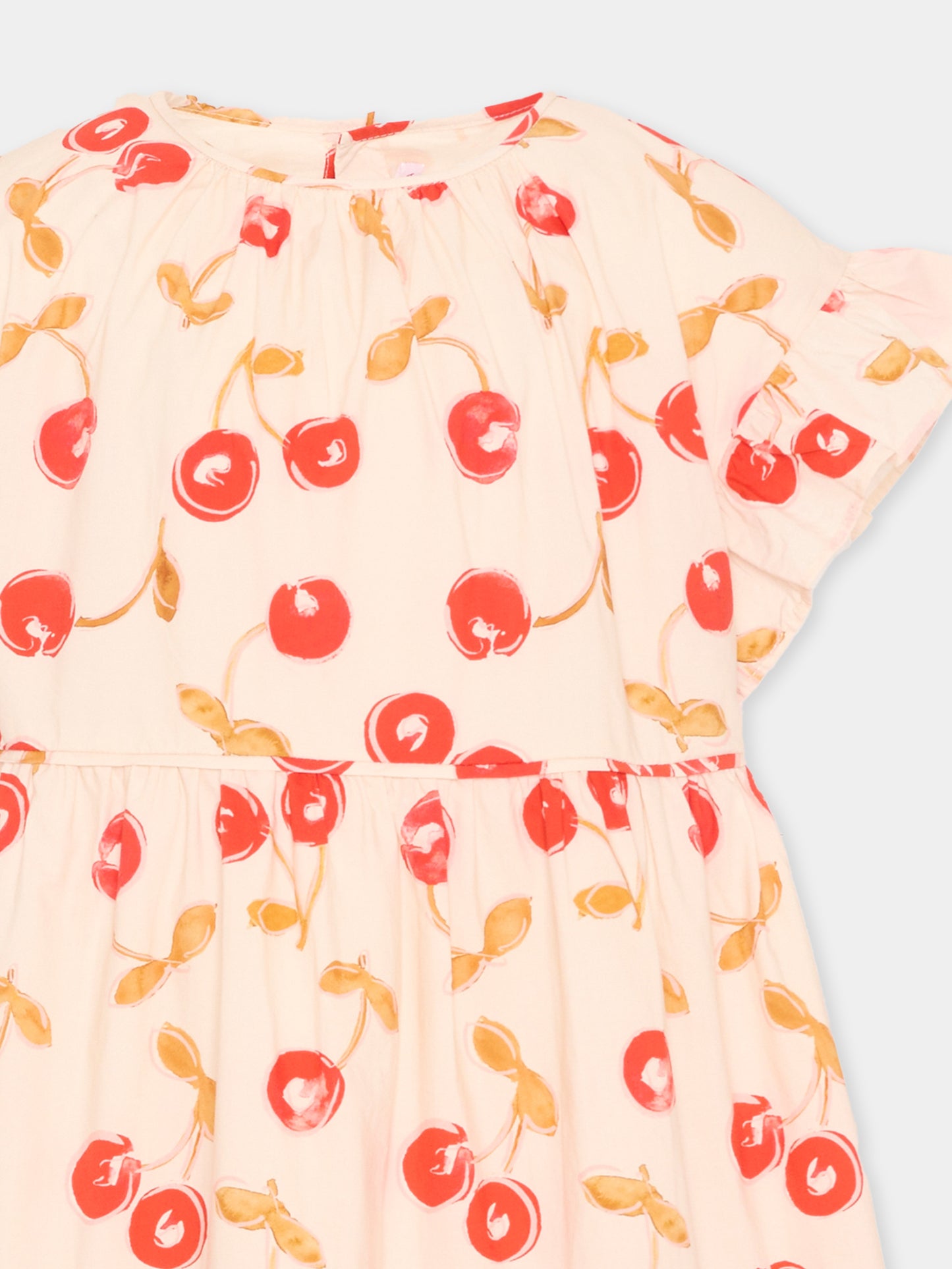 Vestito multicolor ciliegie per bambina,Bonpoint,S06GDRW00011 603A