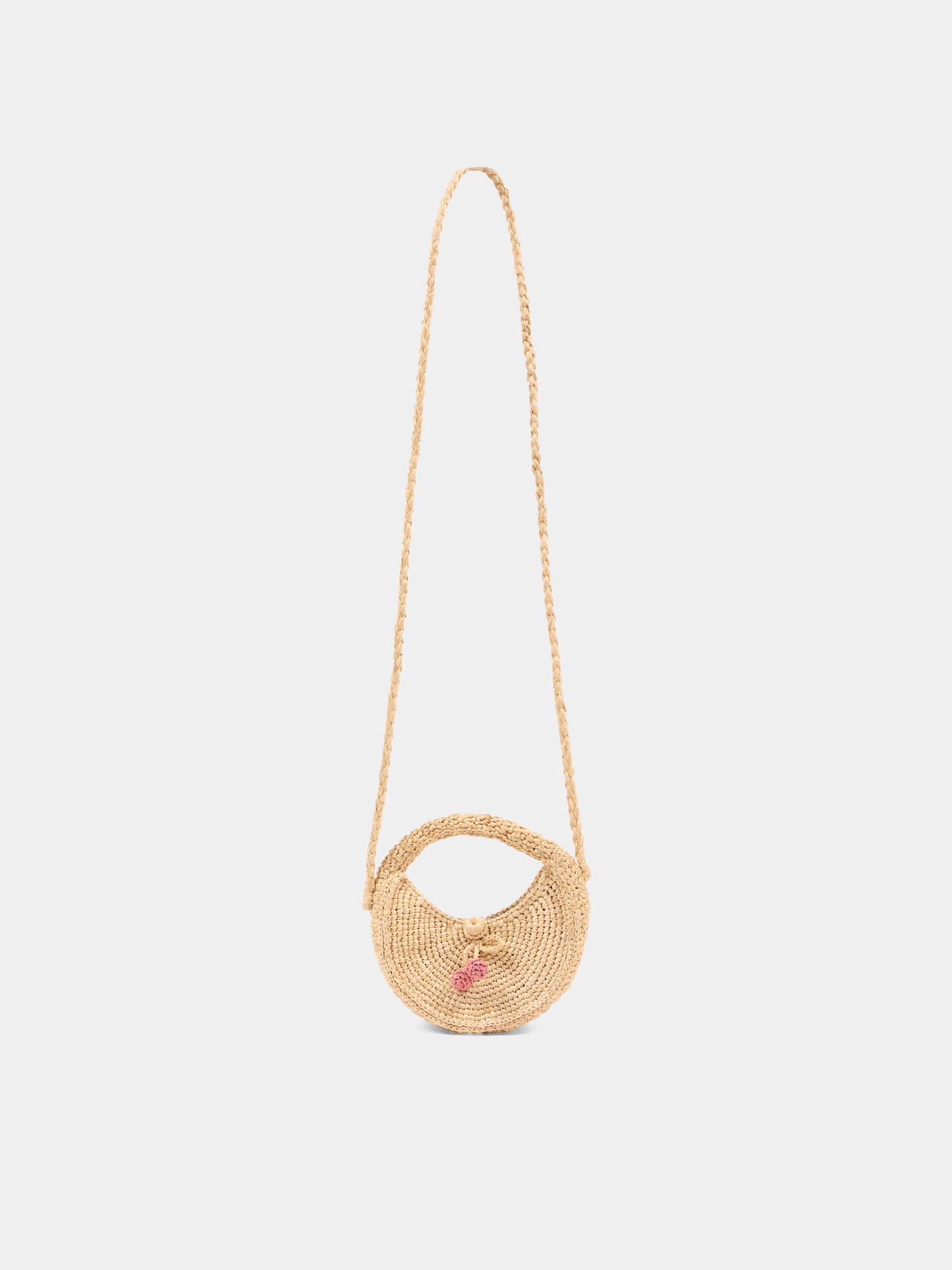 Borsa beige con ciliegie per bambina,Bonpoint,S06GBAW00002 006