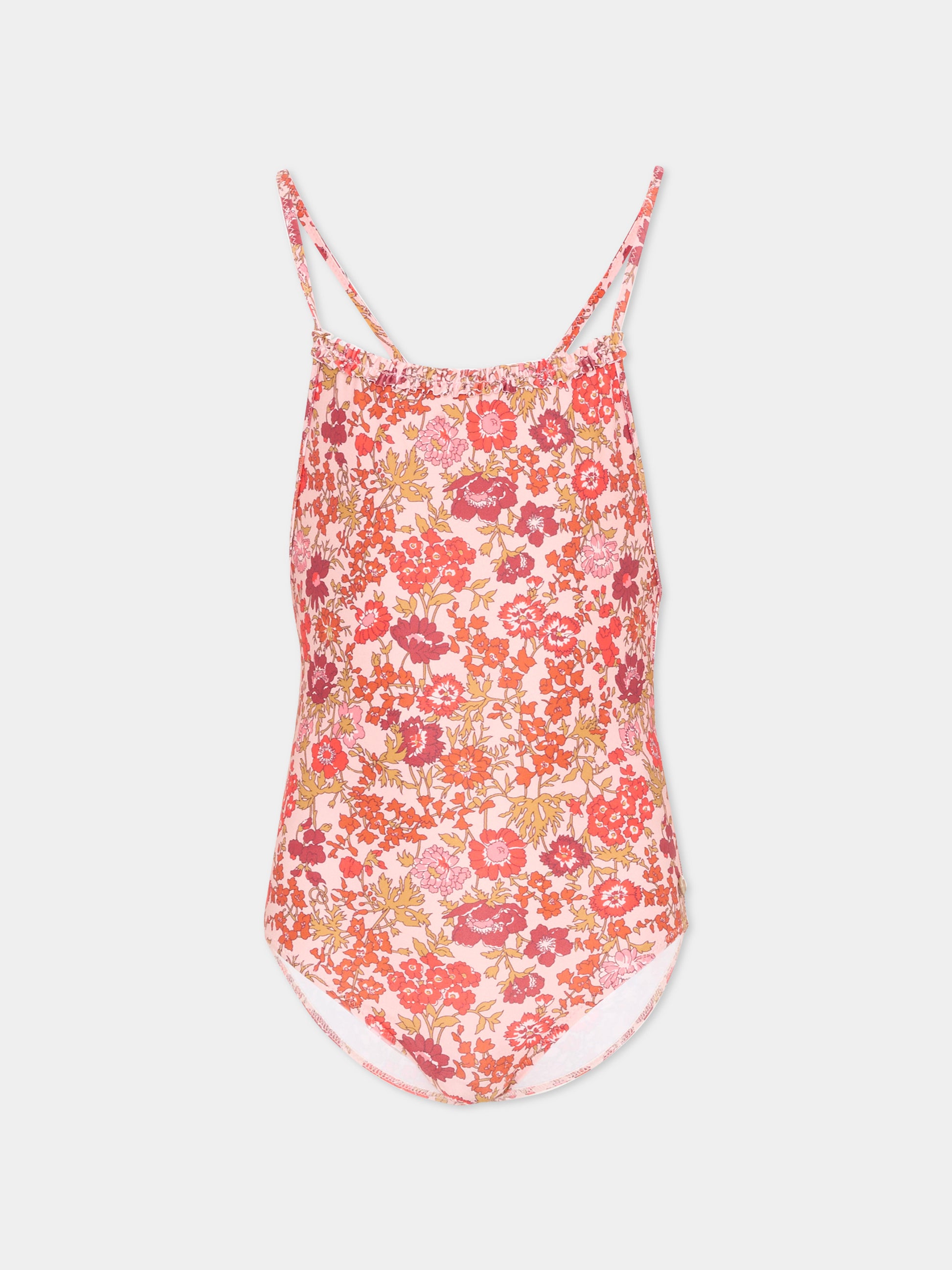 Costume intero multicolor floreale per bambina,Bonpoint,S06GSSW00004 520