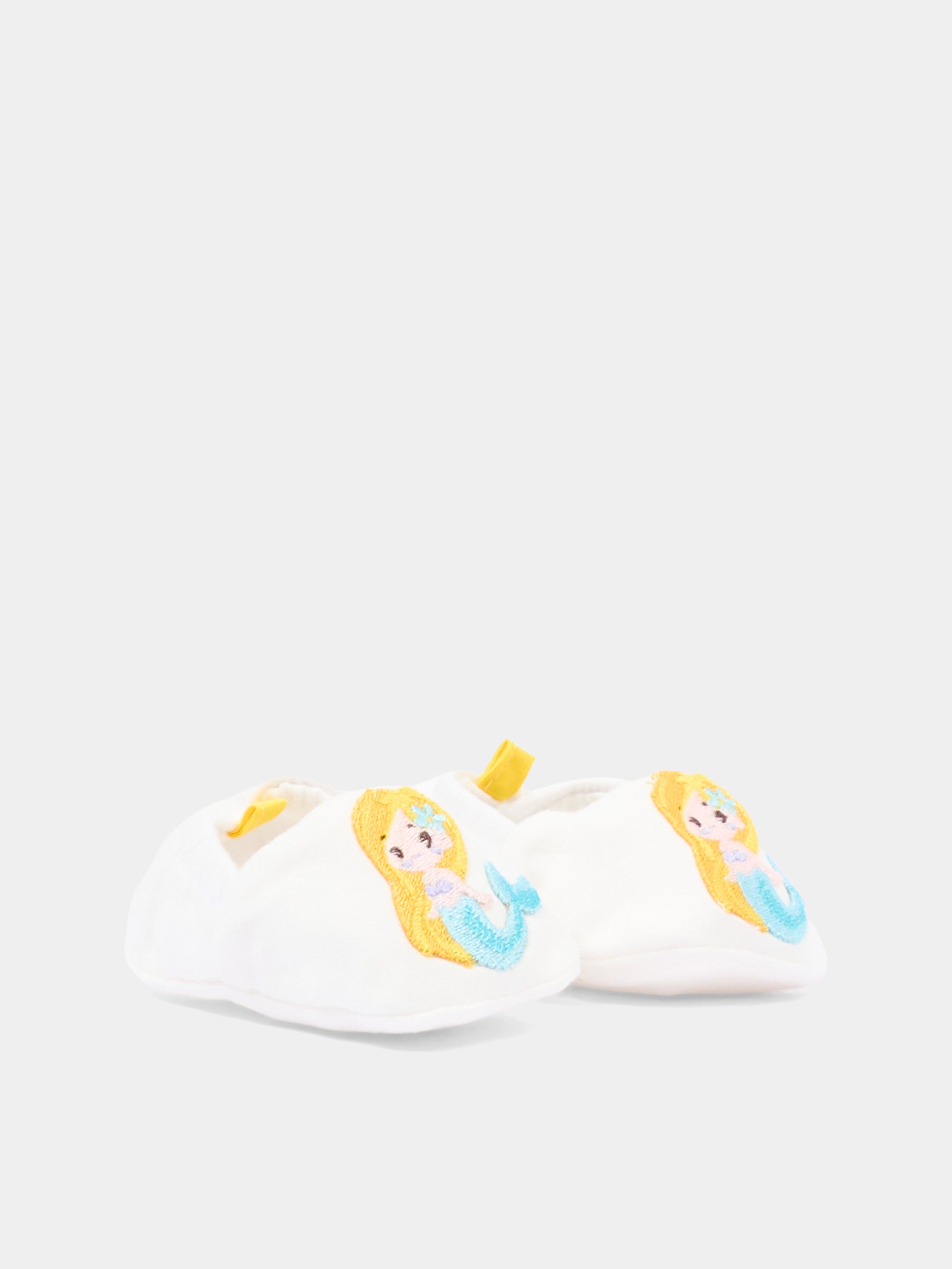 Babbucce rosa per neonata con sirenetta,Gensami,BOOT-MERMAID-J OFF WHITE