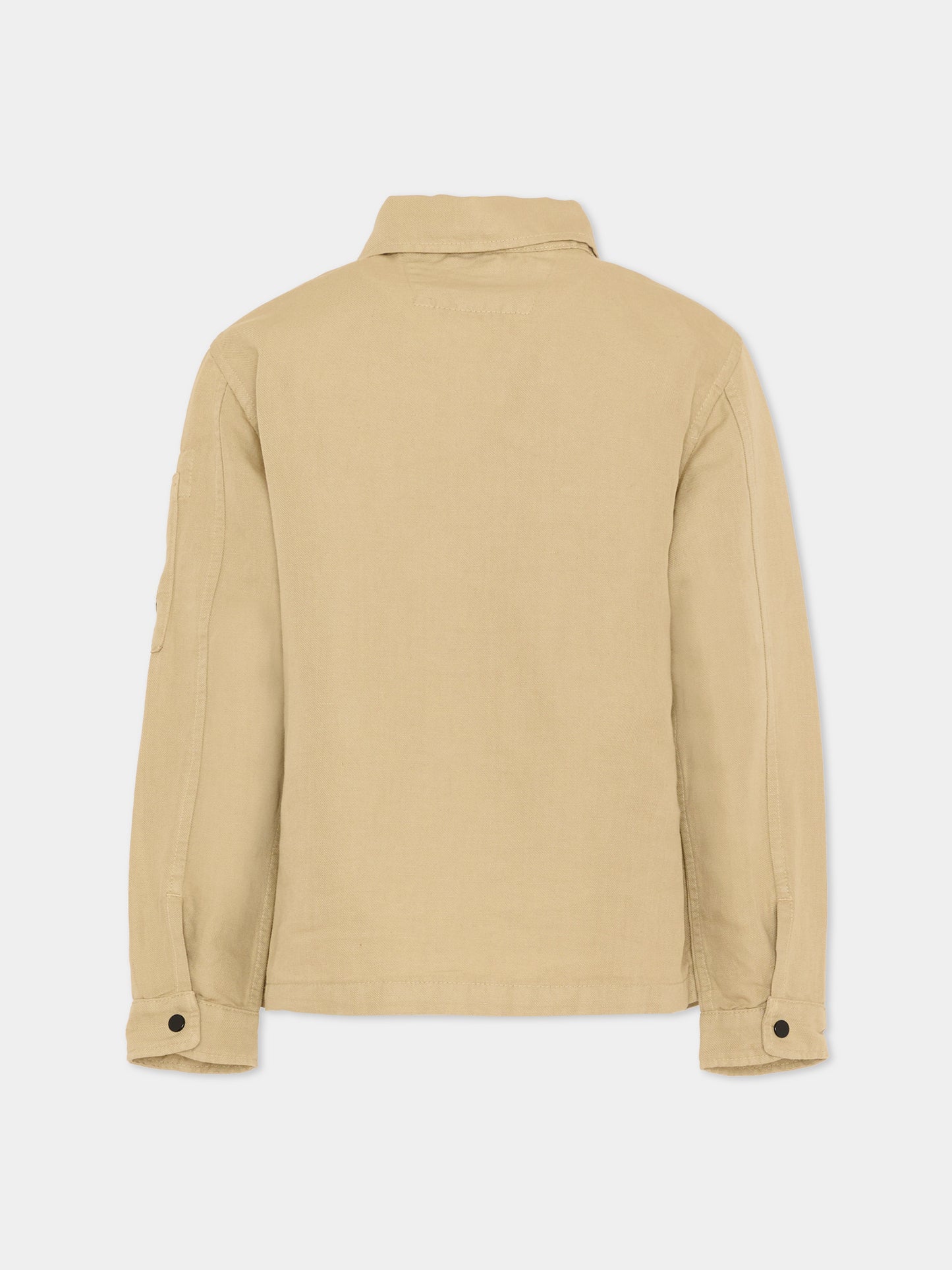 Giubbotto beige per bambino con lente,C. P. Company,CUA006-LZC01 20129