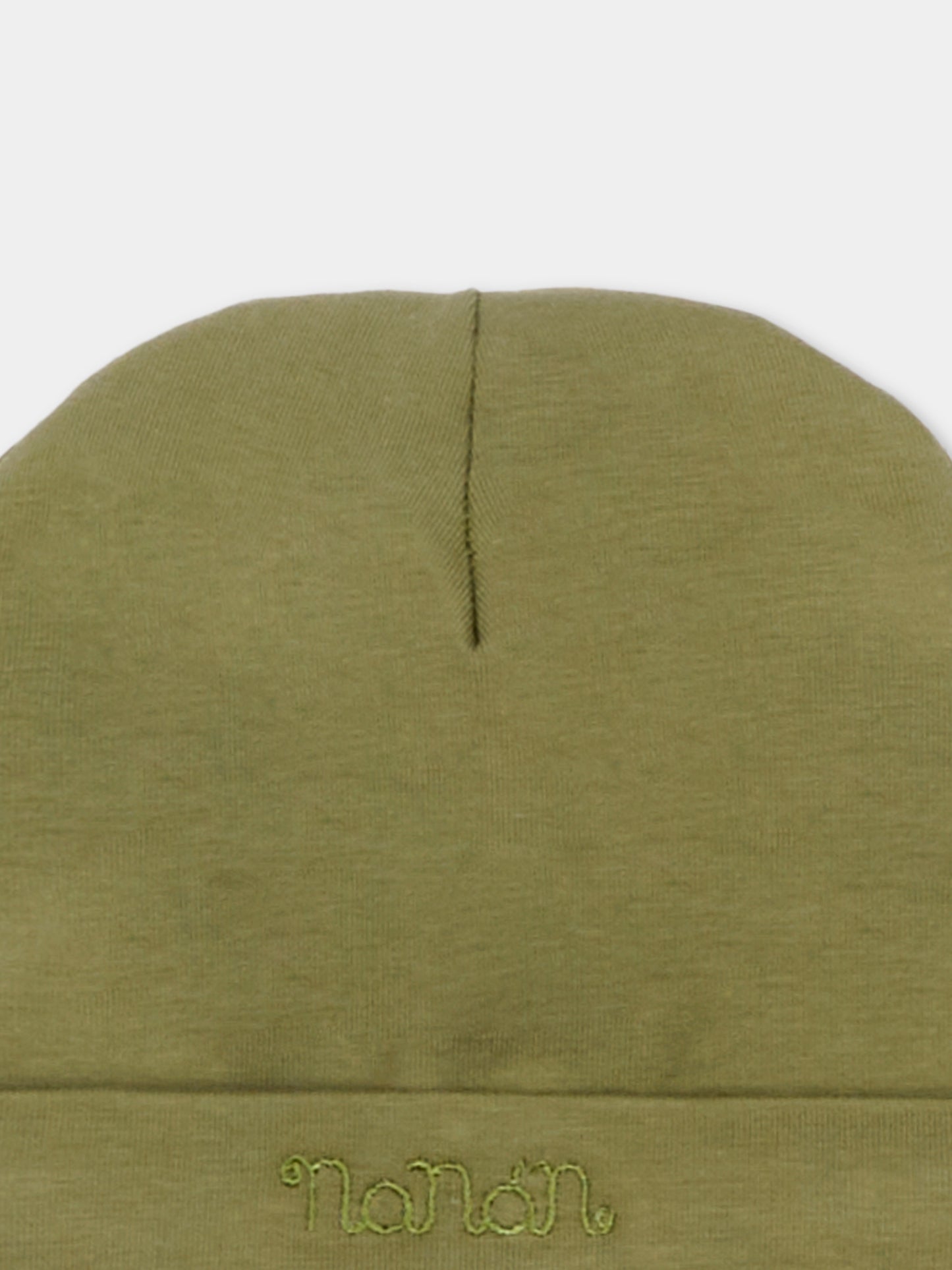 Cappello verde per neonato con logo,Nanán,E26161V