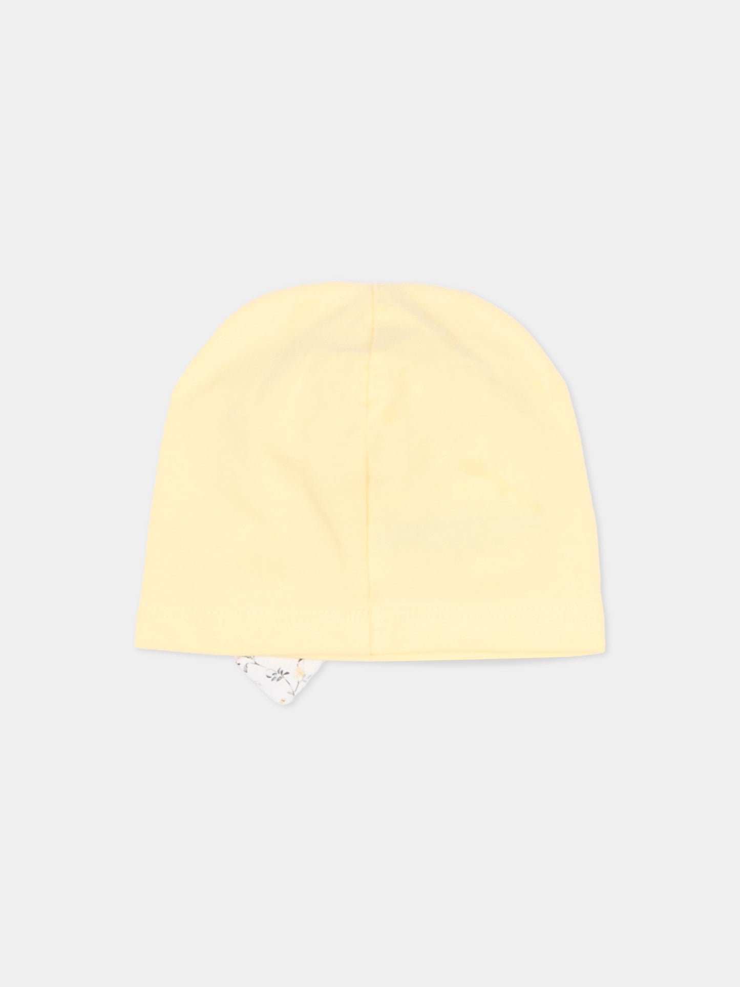 Cappellino giallo per neonata con fiocco,Nanán,E26413G
