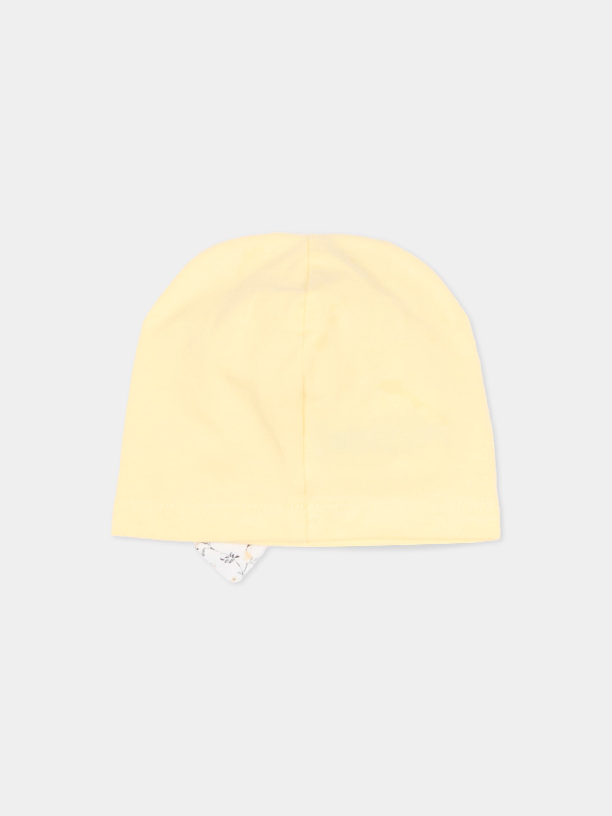 Cappellino giallo per neonata con fiocco,Nanán,E26413G