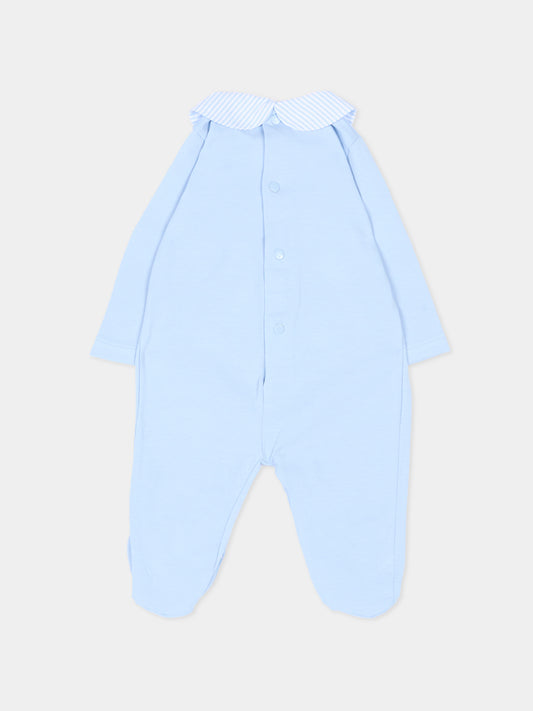 Tutina azzurra per neonato con colletto,Nanán,E26126A