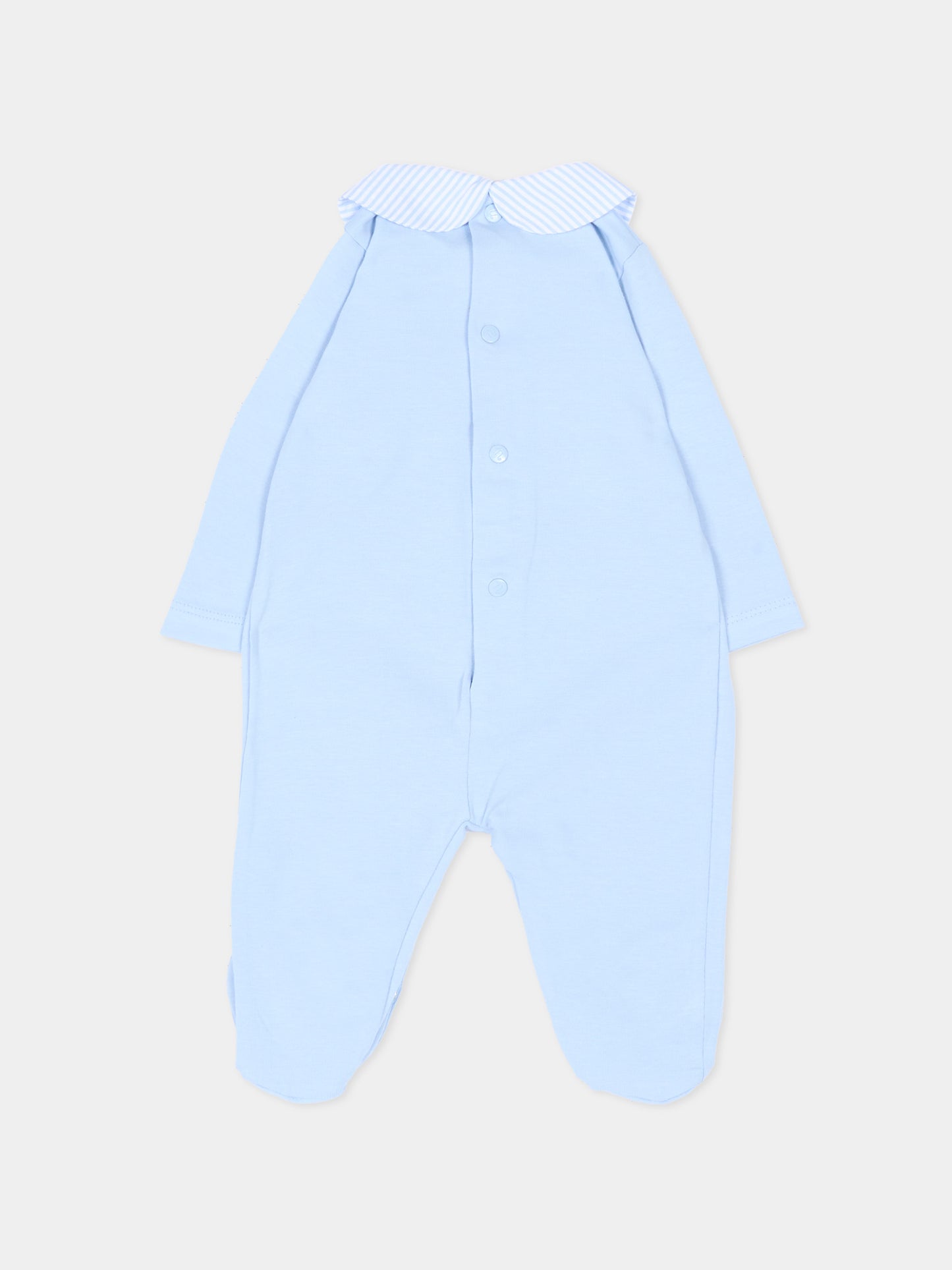 Tutina azzurra per neonato con colletto,Nanán,E26126A