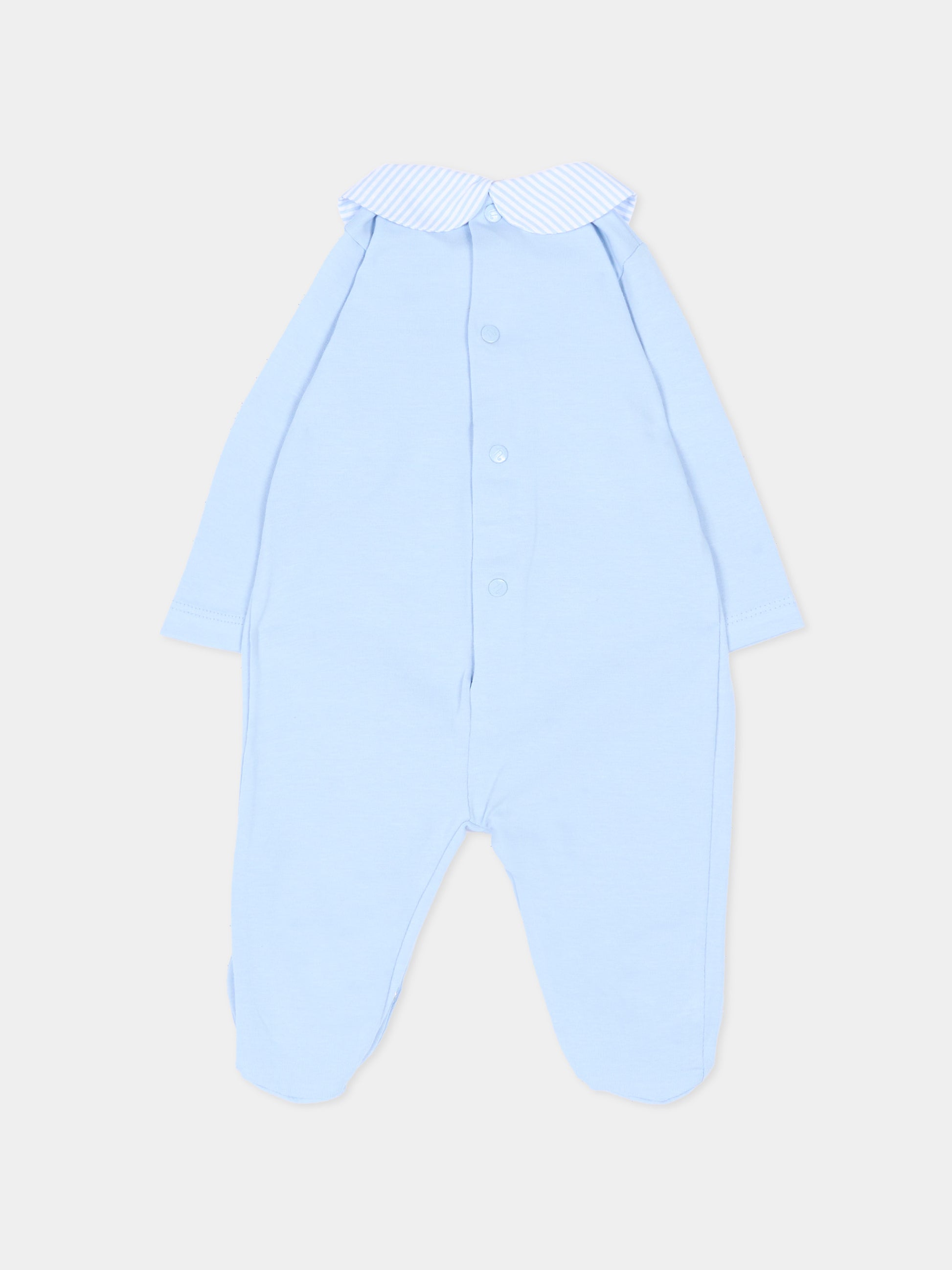 Tutina azzurra per neonato con colletto,Nanán,E26126A