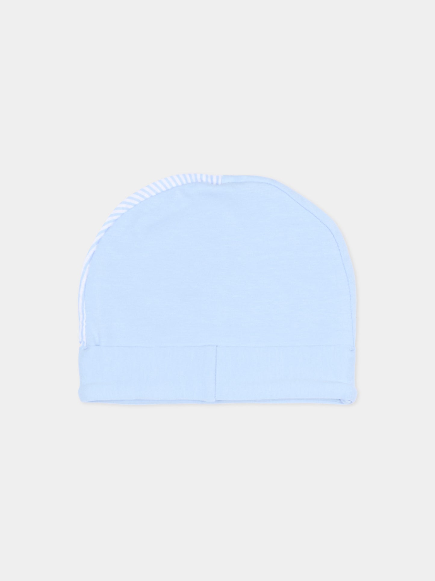 Cappello azzurro per neonato a righe,Nanán,E26131A