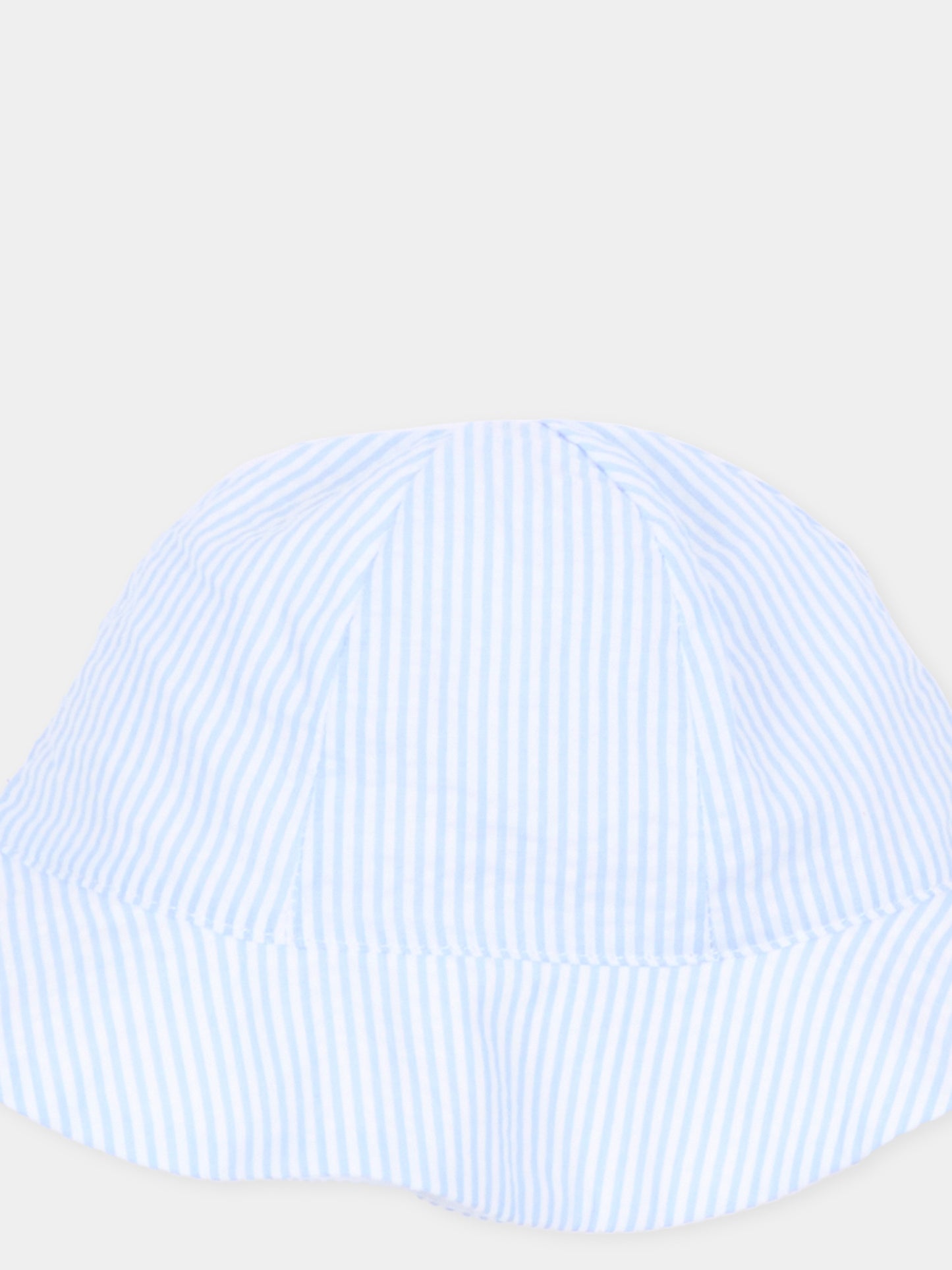 Cloche azzurra a righe per neonato,Nanán,E26145A