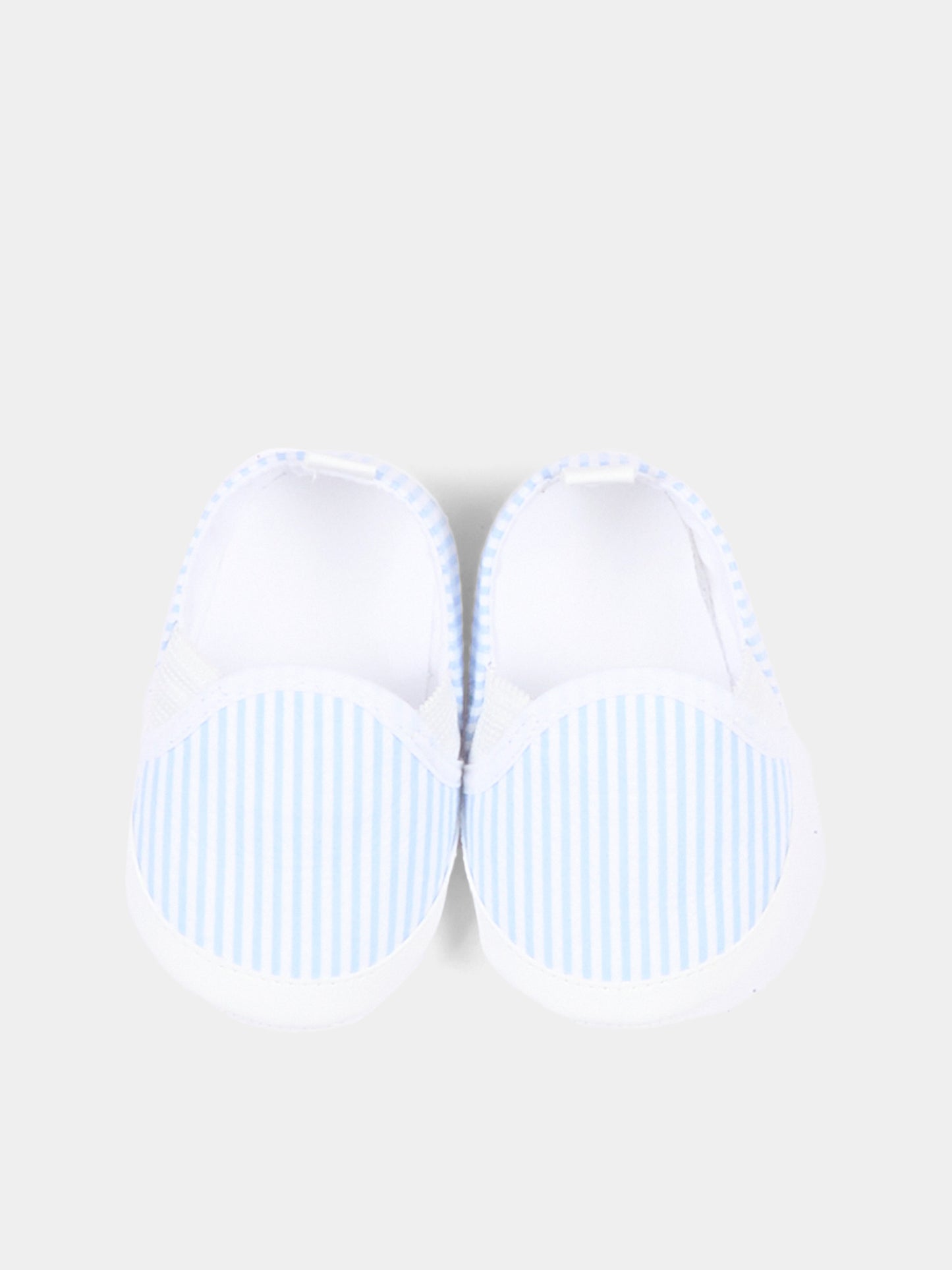 Sneakers azzurre a righe per neonato,Nanán,E26144A