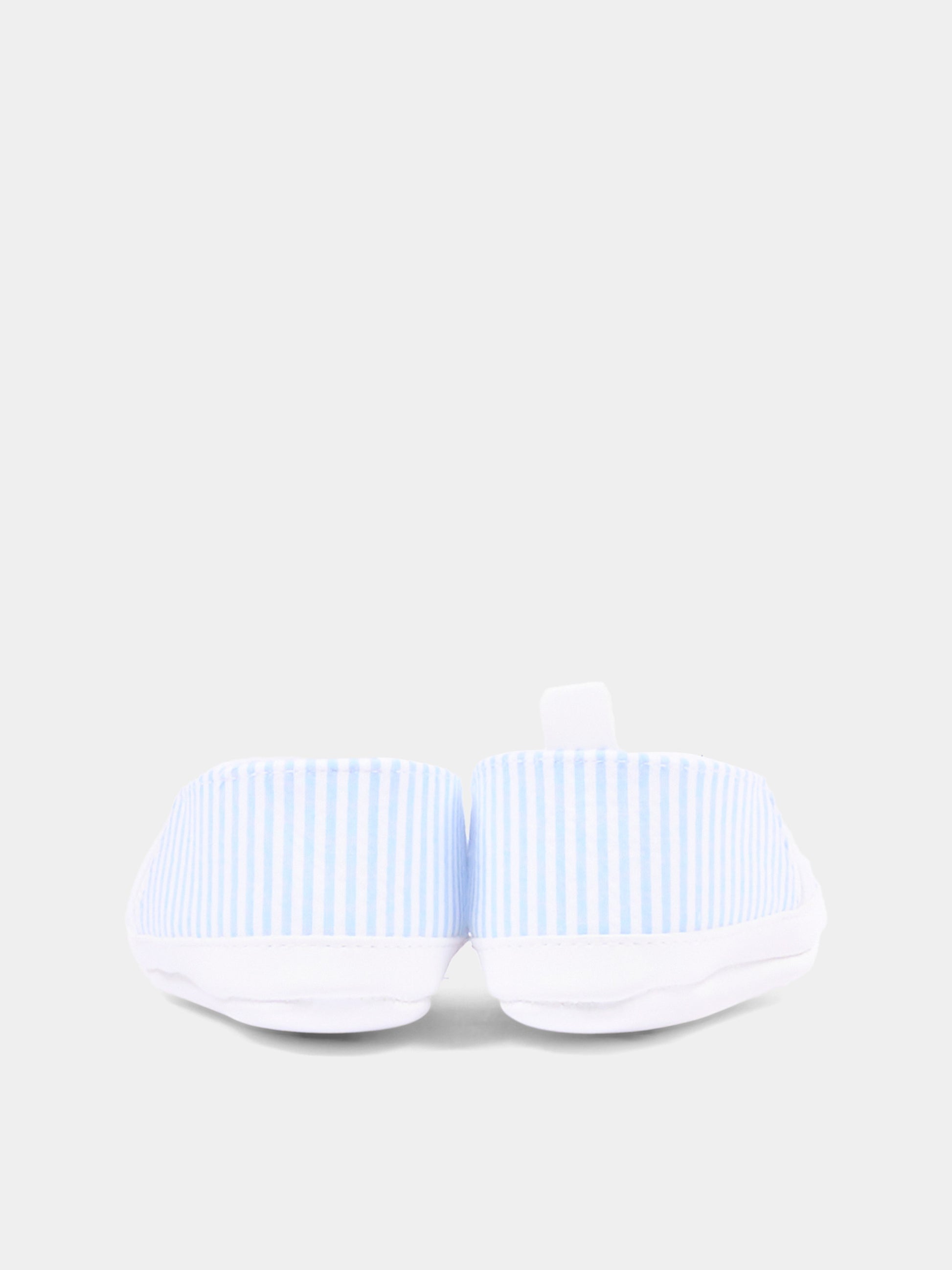 Sneakers azzurre a righe per neonato,Nanán,E26144A