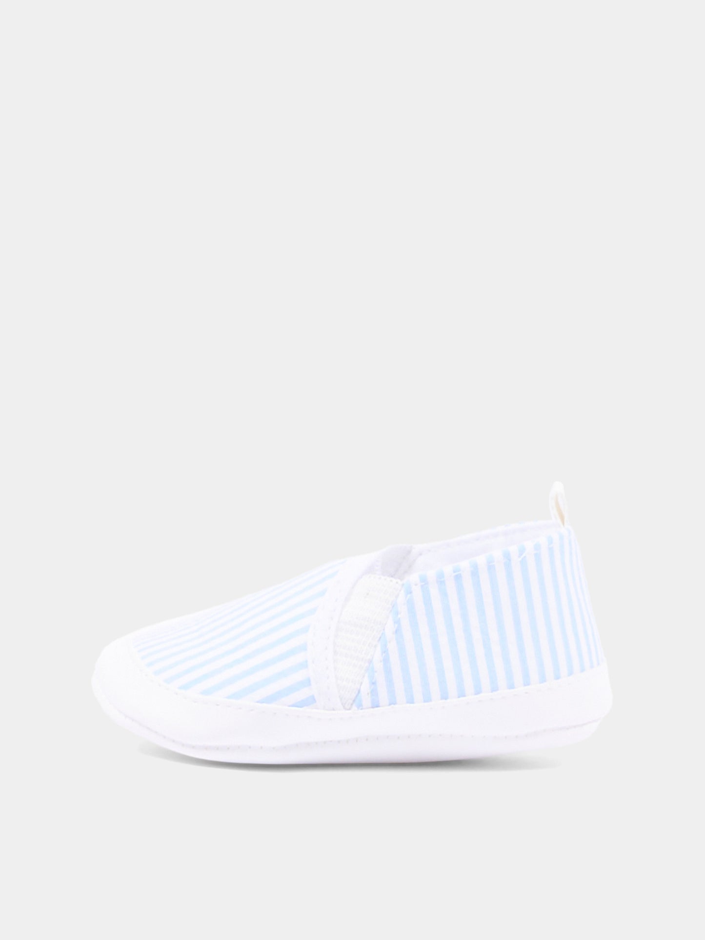 Sneakers azzurre a righe per neonato,Nanán,E26144A