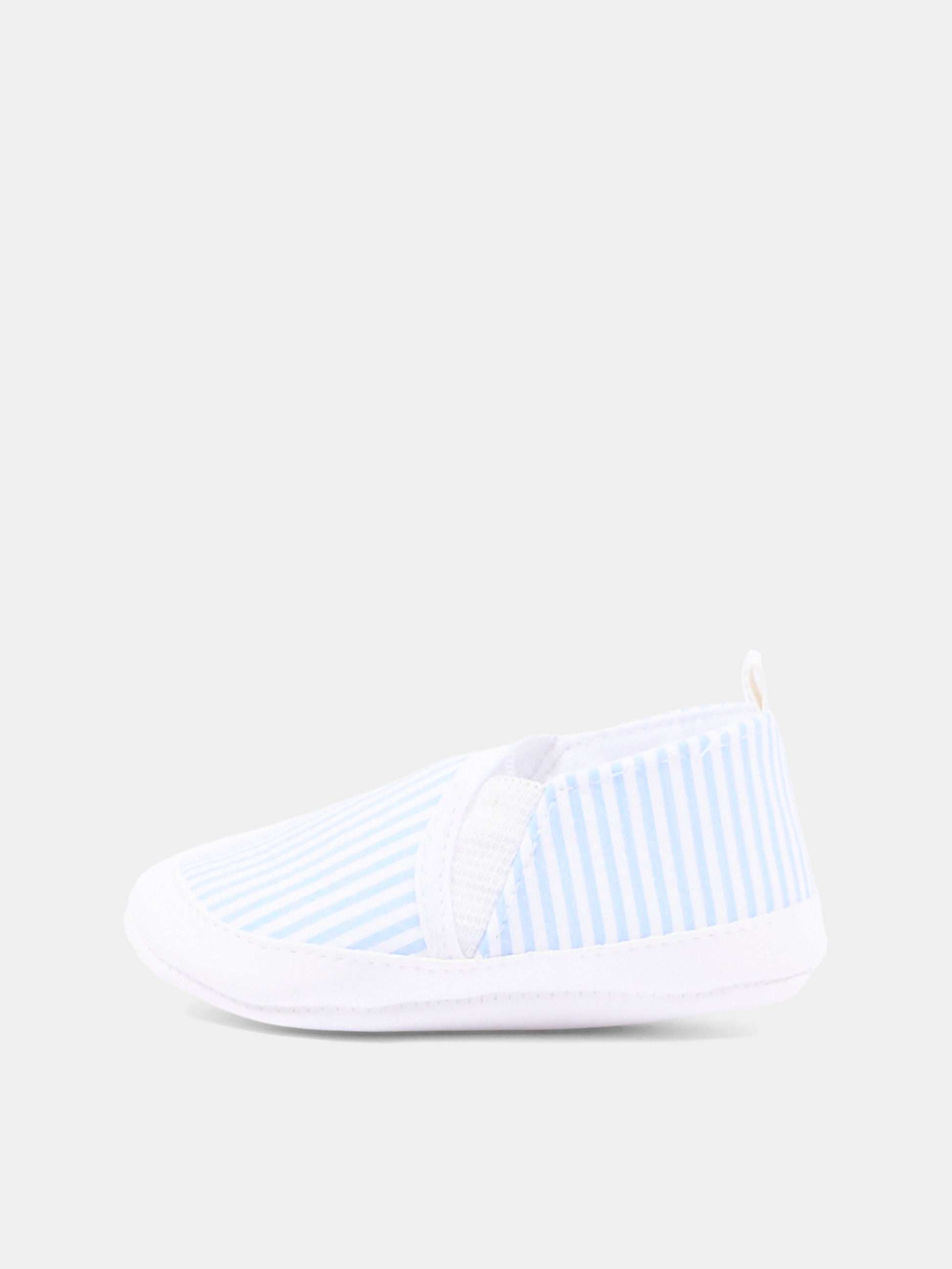 Sneakers azzurre a righe per neonato,Nanán,E26144A