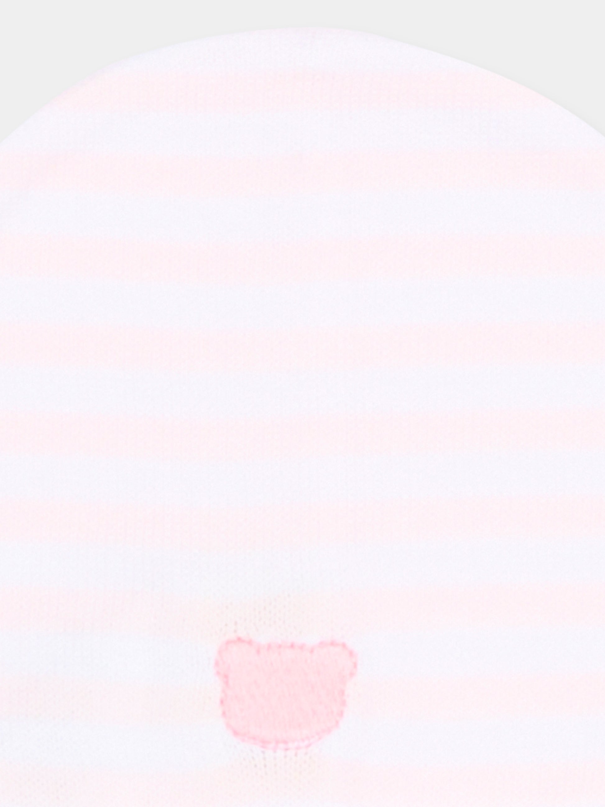 Cappello rosa a righe per neonata,Nanán,E26006R