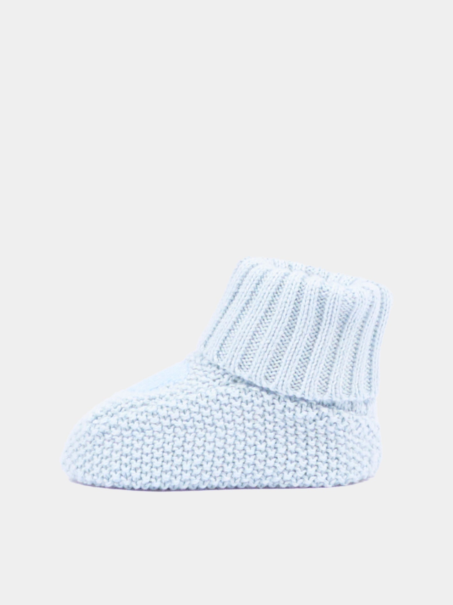 Babbucce azzurre per neonato in maglia,Nanán,E26007A