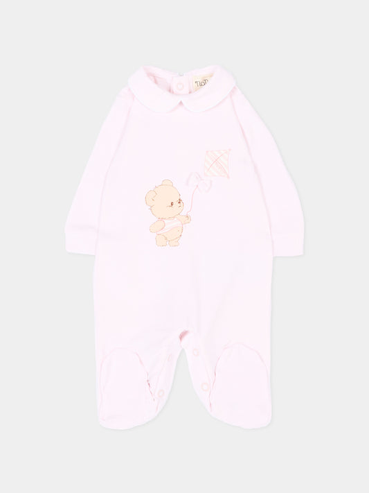 Tutina rosa per neonata con orsetto,Nanán,E26010R