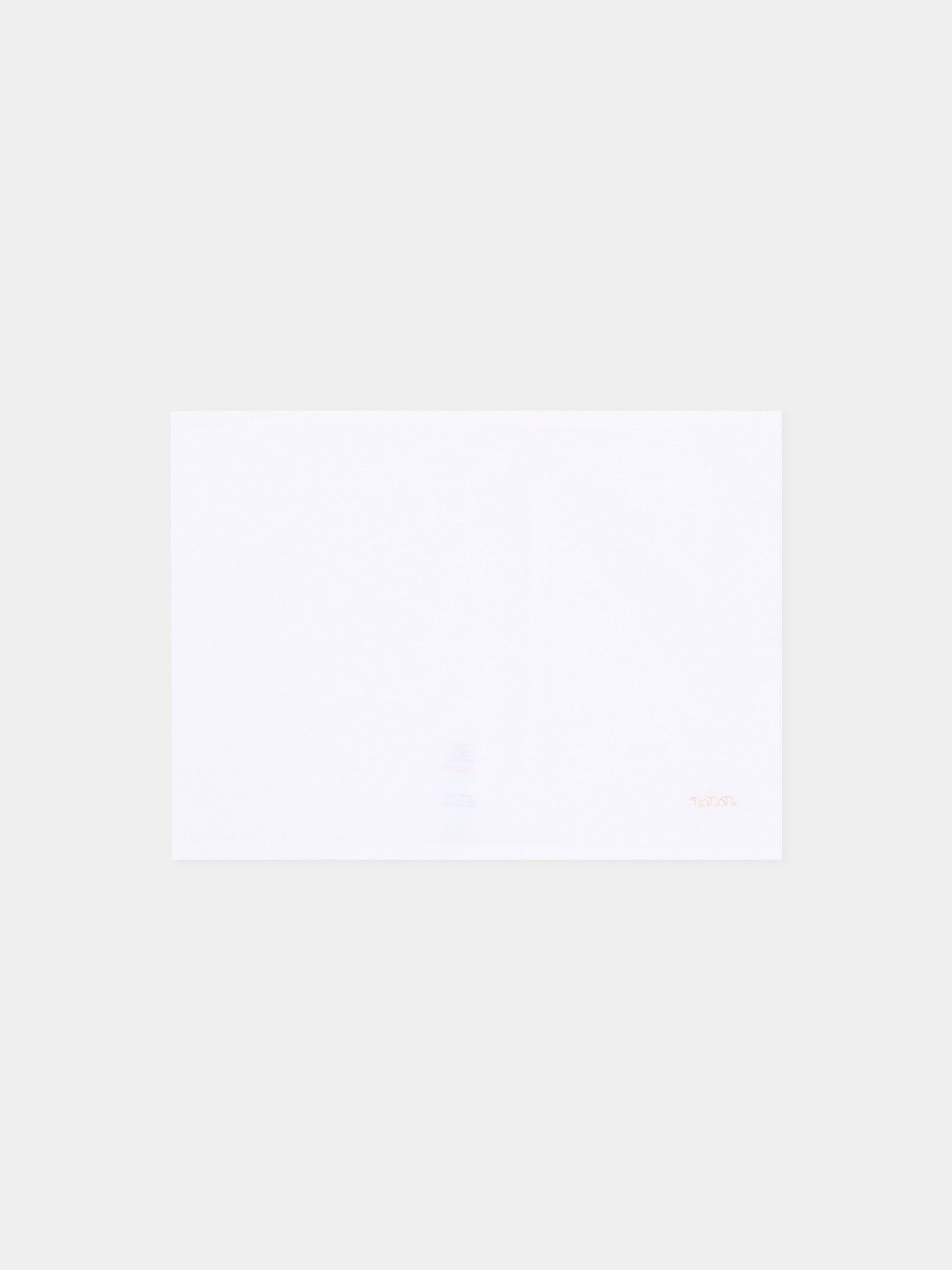 Lenzuola bianche per neonati con profili beige,Nanán,E26407BE