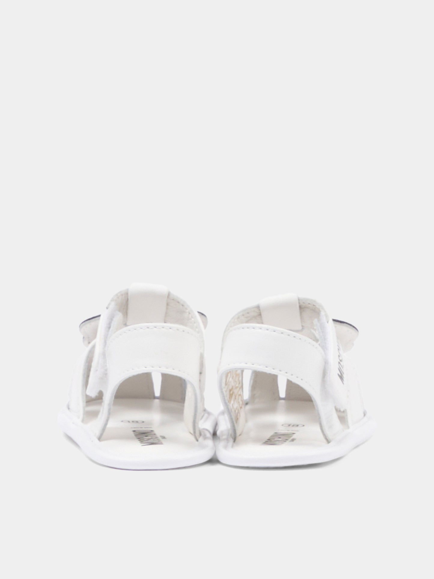 Sandalo bianco per neonata con teddy bear,Moschino Kids,82881 - VAR1
