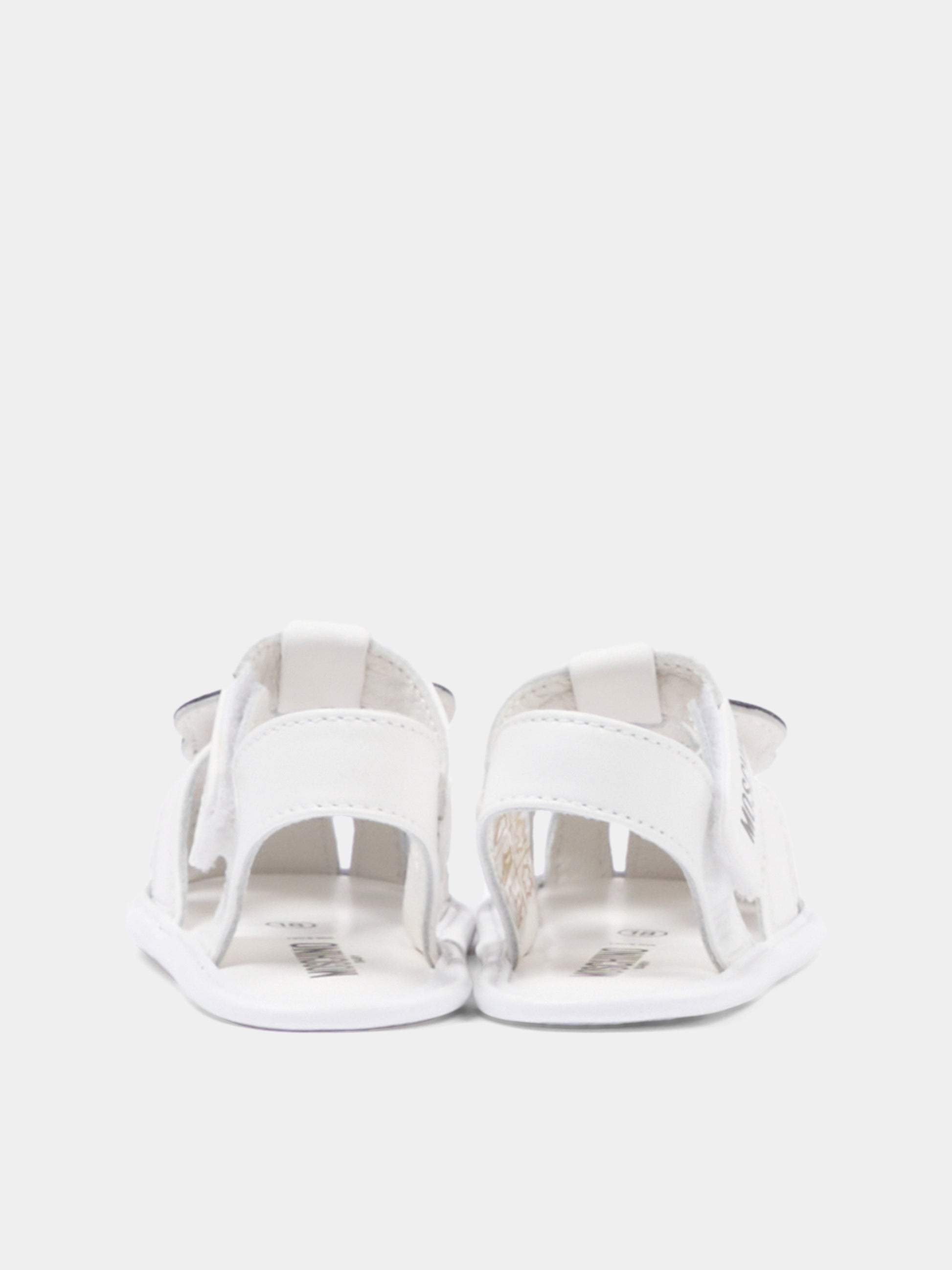 Sandalo bianco per neonata con teddy bear,Moschino Kids,82881 - VAR1