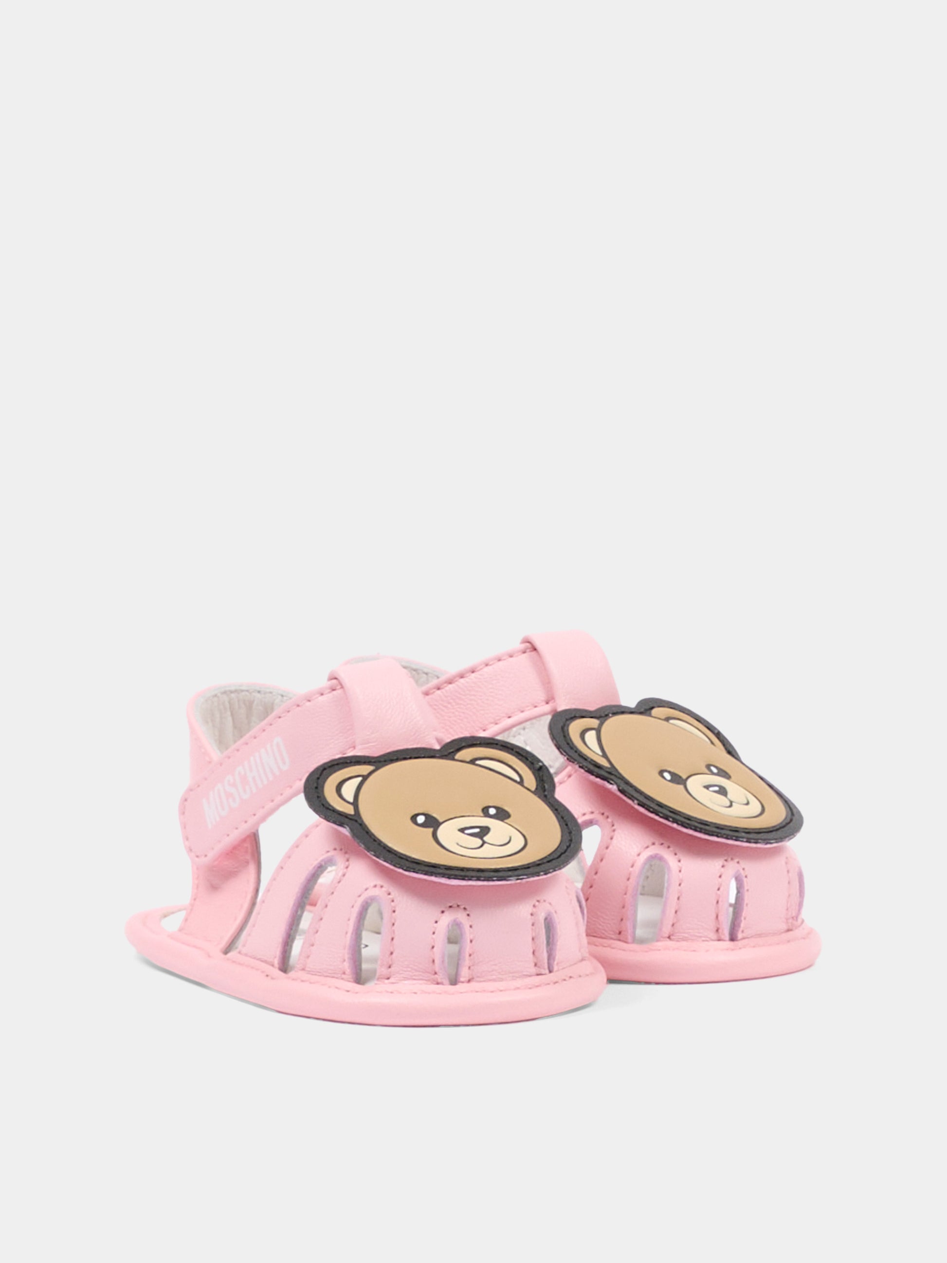 Sandalo rosa per neonata con Teddy Bear,Moschino Kids,82881 - VAR2