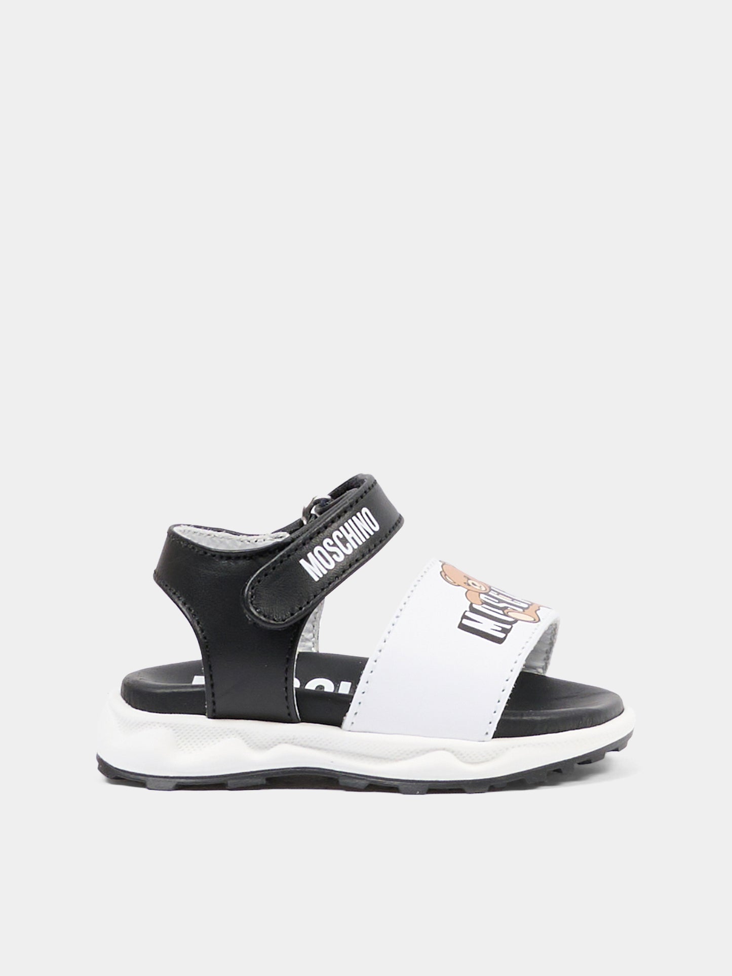 Sandali multicolor per bambini con logo,Moschino Kids,82935 - VAR3