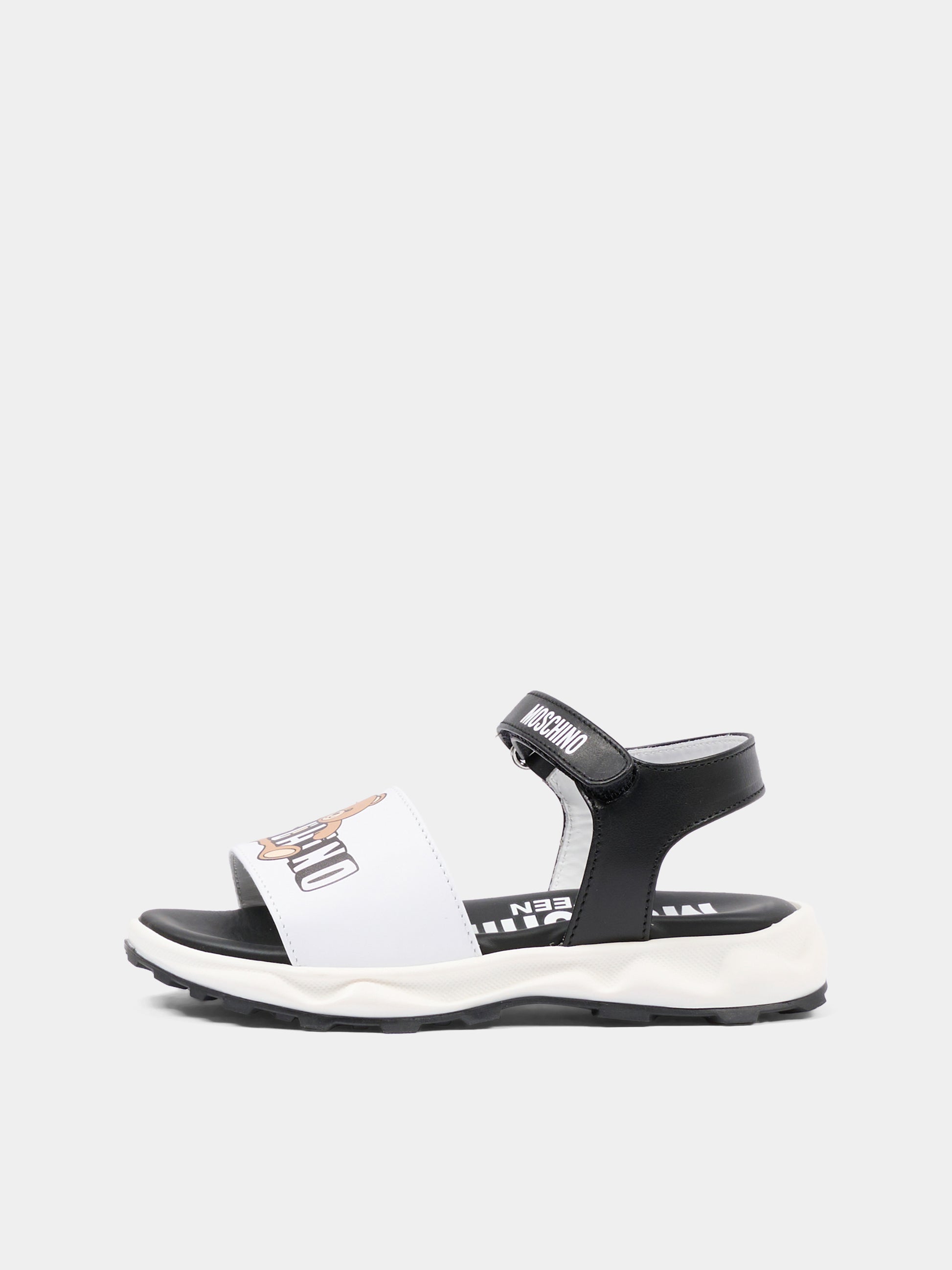 Sandali multicolor per bambini con logo,Moschino Kids,83029 - VAR1